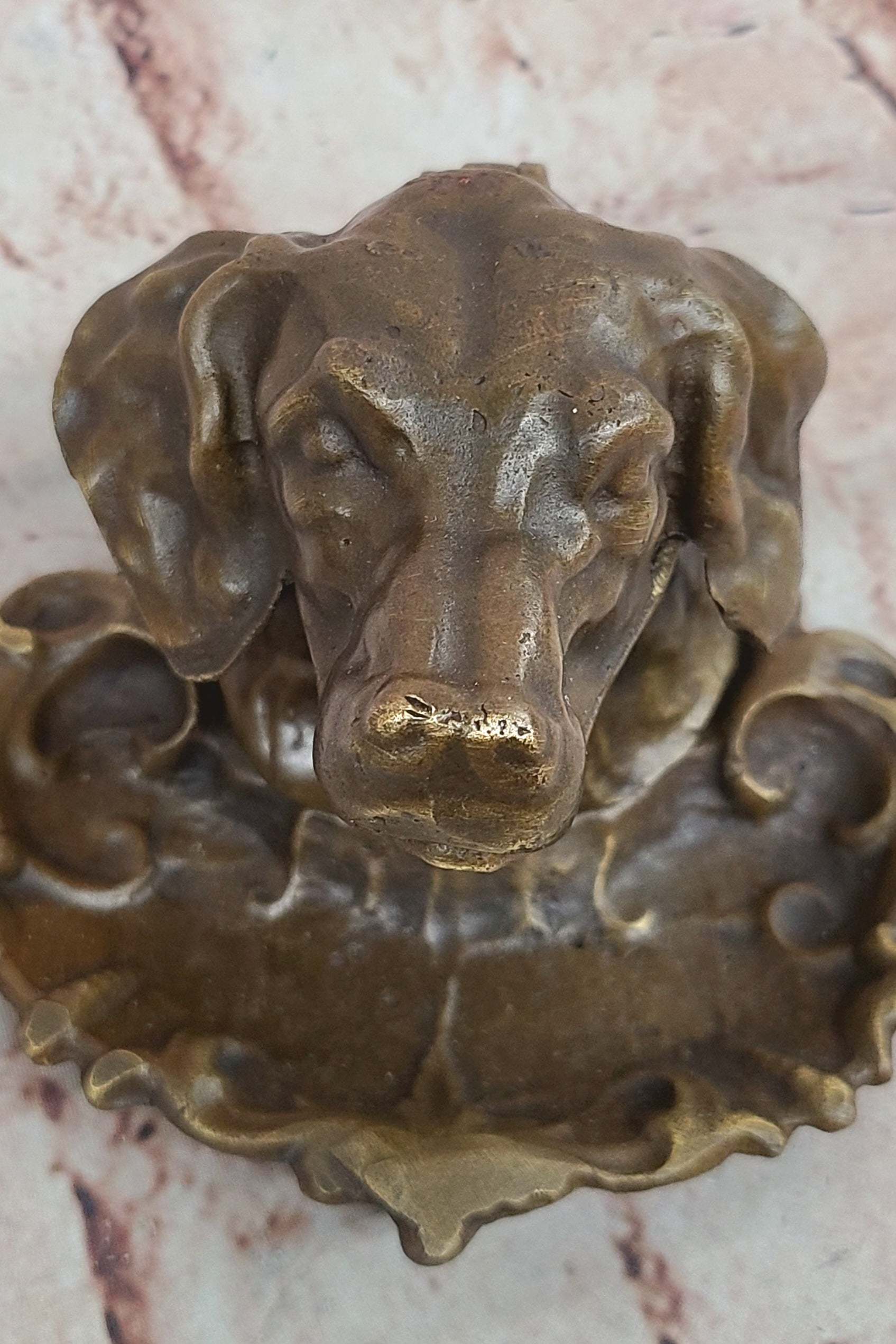 Handcrafted Hot Cast Pet Animal Dog Labrador Incense Burner Bronze Statue