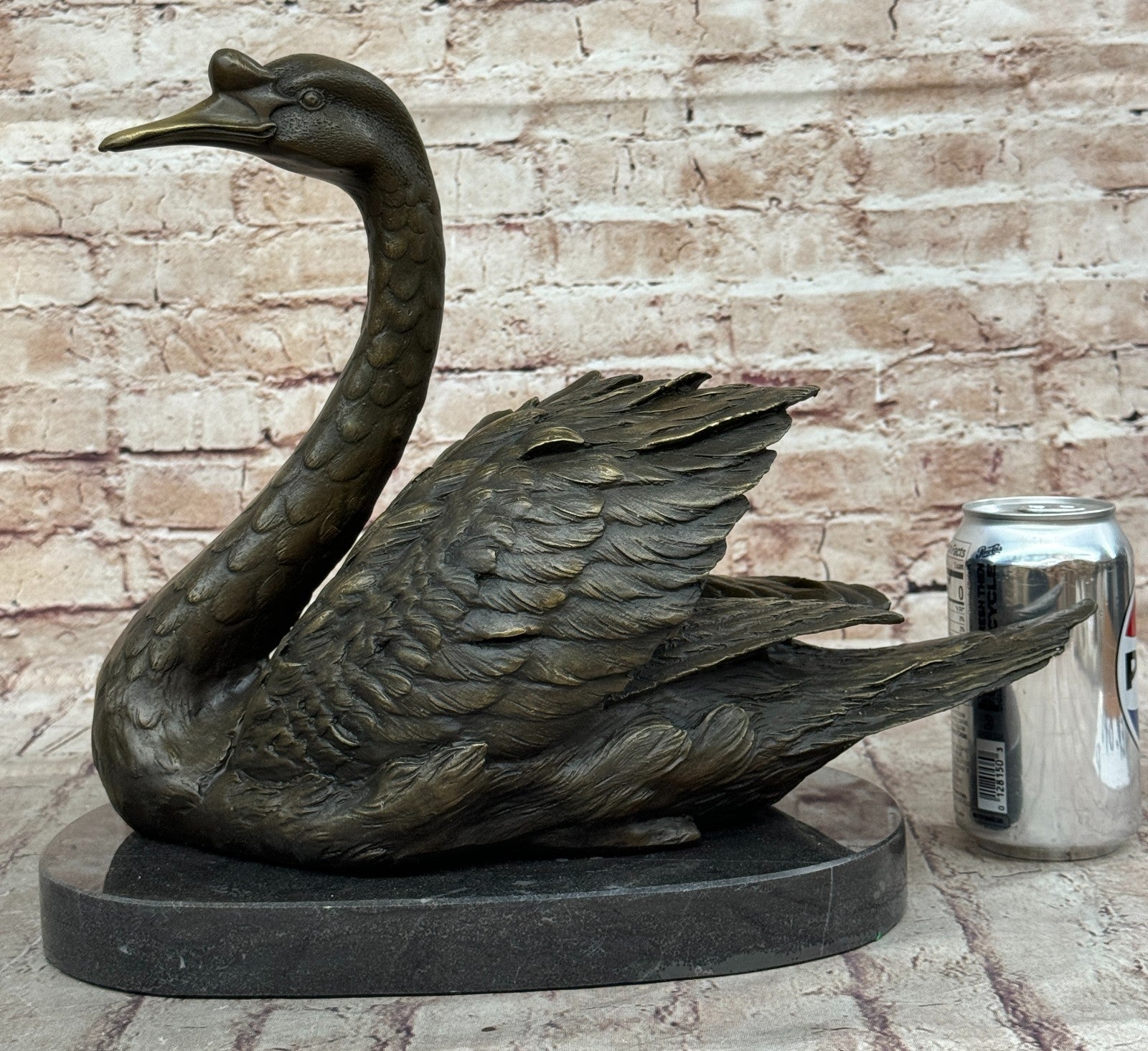 Handcrafted Chinese Love Fengshui Copper Bronze Swan Duck Figures Hot Cast Sale