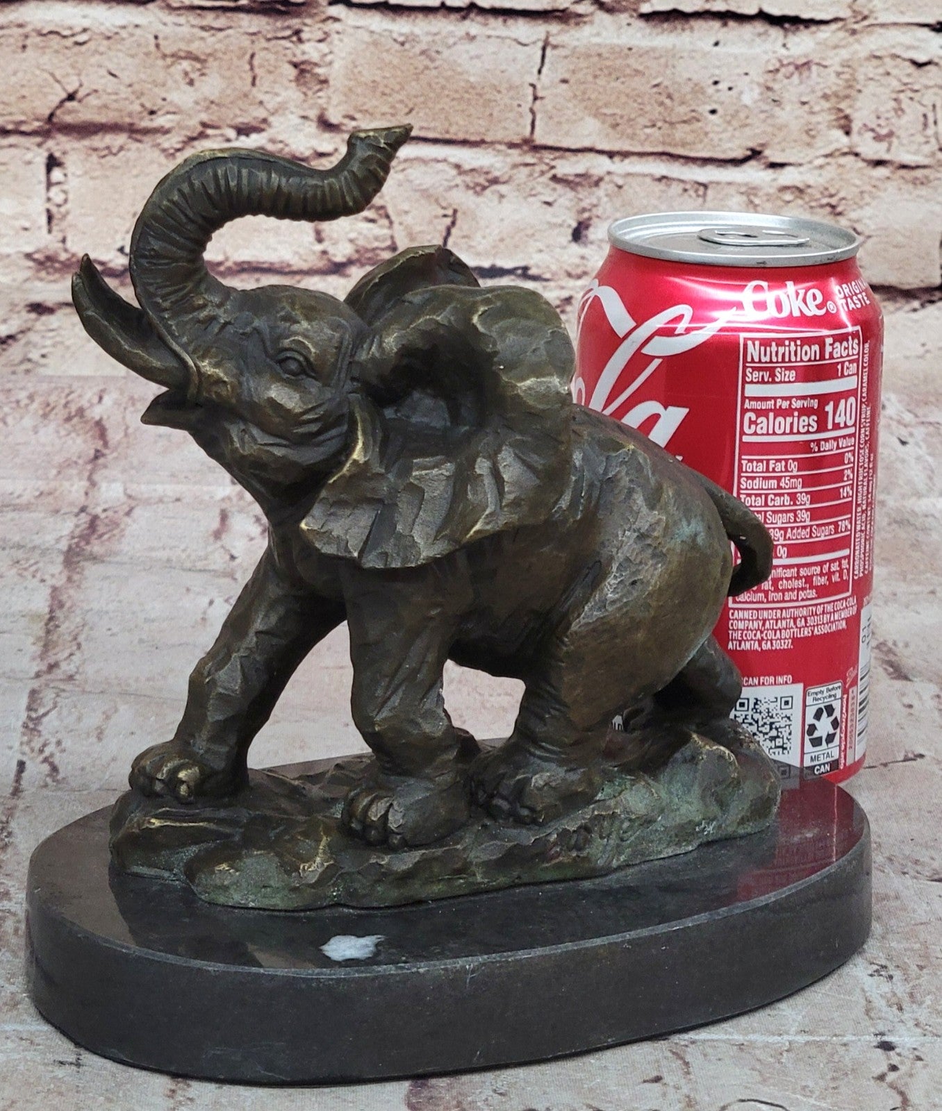 Sculpture Collectible Bronze Decor VIENNA ELEPHANT BRONZE STATUE AUSTRIAN FIGURE
