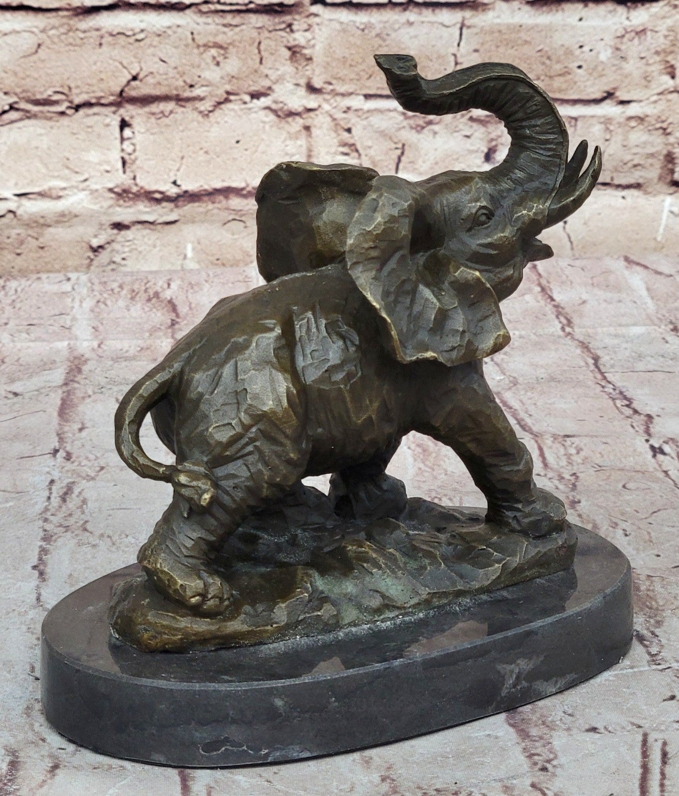 Sculpture Collectible Bronze Decor VIENNA ELEPHANT BRONZE STATUE AUSTRIAN FIGURE