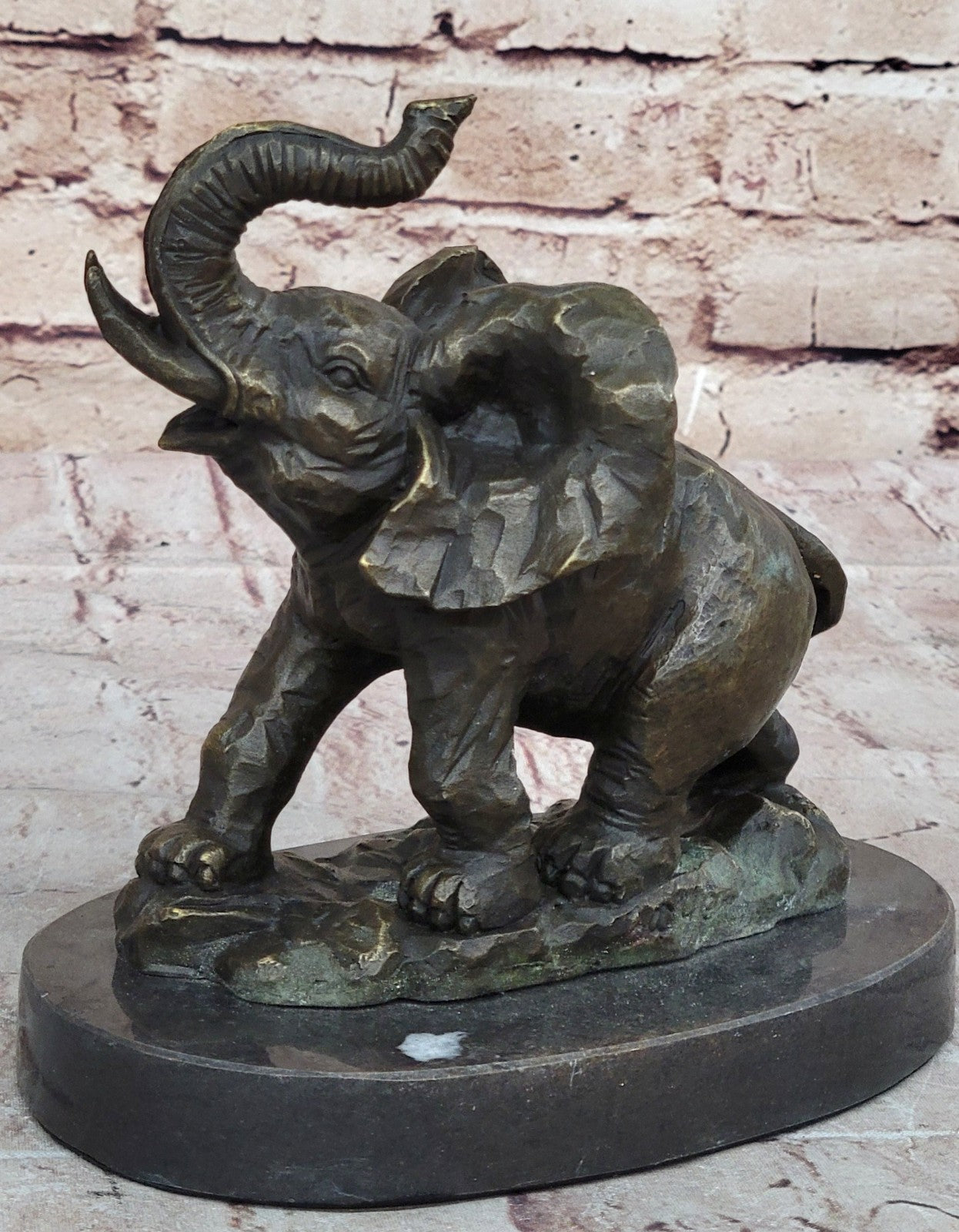 Sculpture Collectible Bronze Decor VIENNA ELEPHANT BRONZE STATUE AUSTRIAN FIGURE