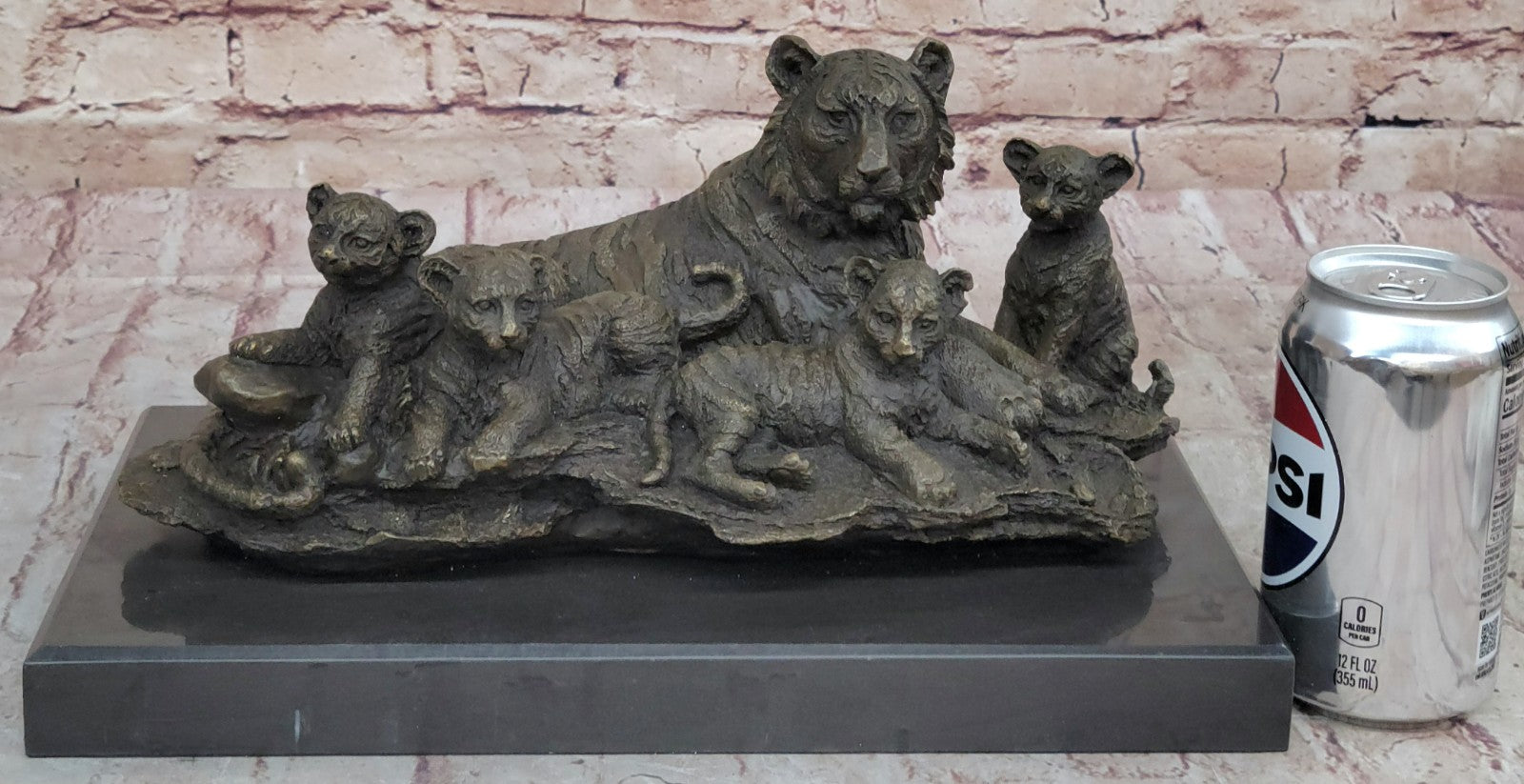 Chinese Royal Classic Pure Bronze Copper made Feng ferocity Tiger statuary