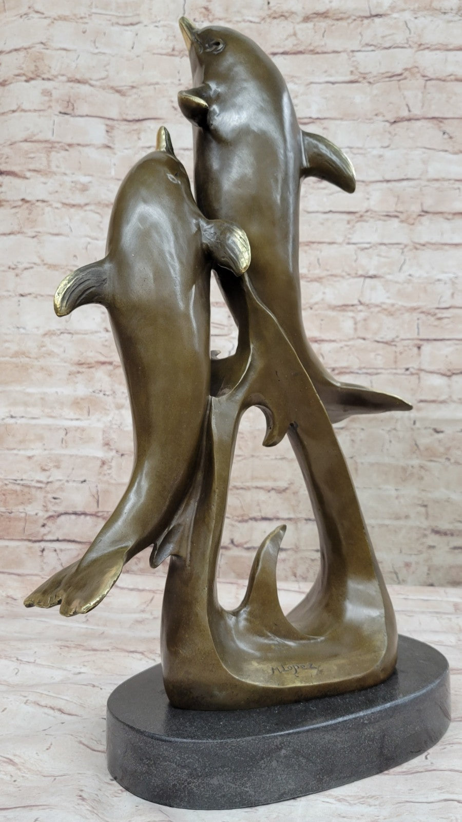 Exquisite Bronze Marine Sculpture `Under the Sea` - Signed by Artist Milo Figure