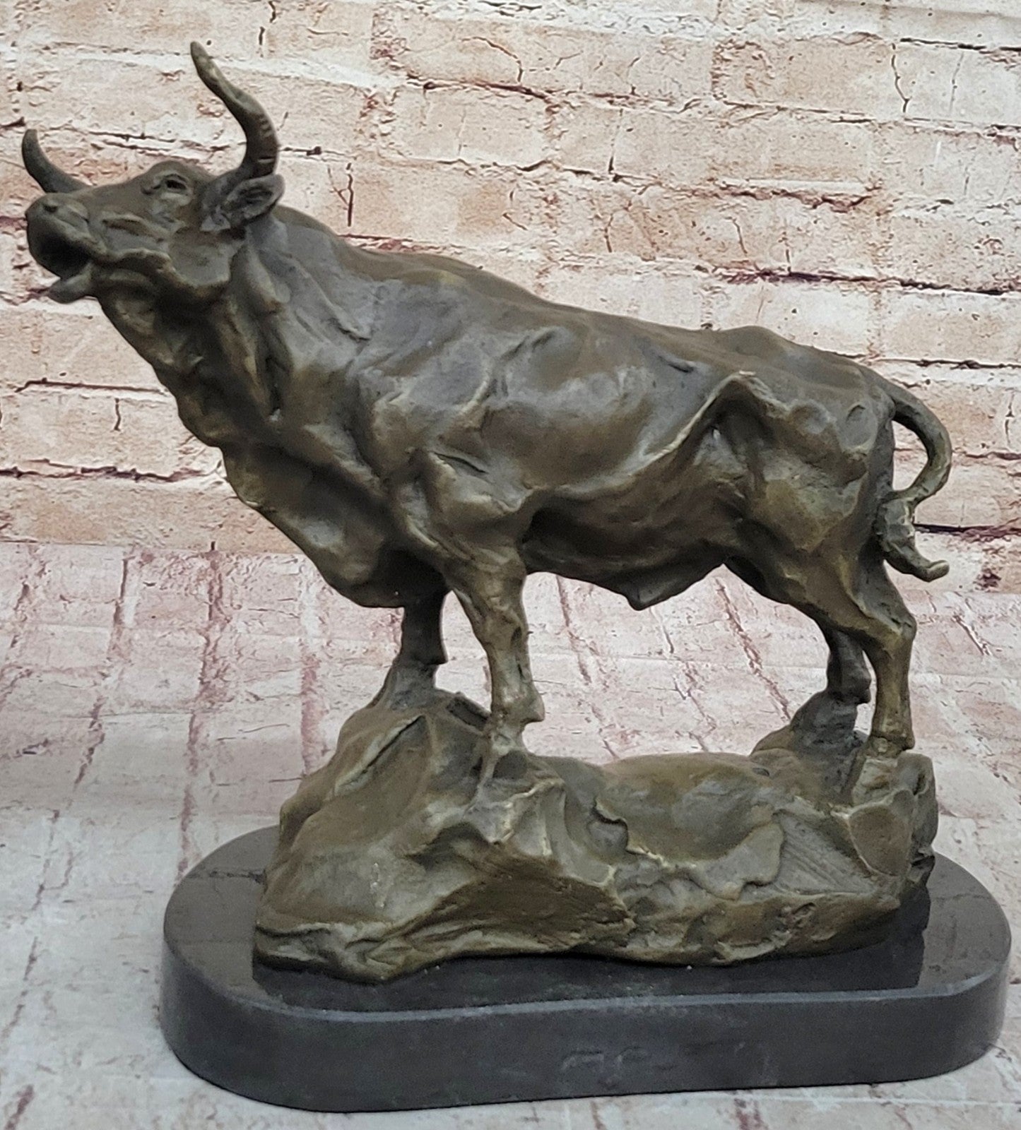 Handcrafted Bronze Sculpture Bullfight Bull French artist barye Deco Art Artwork