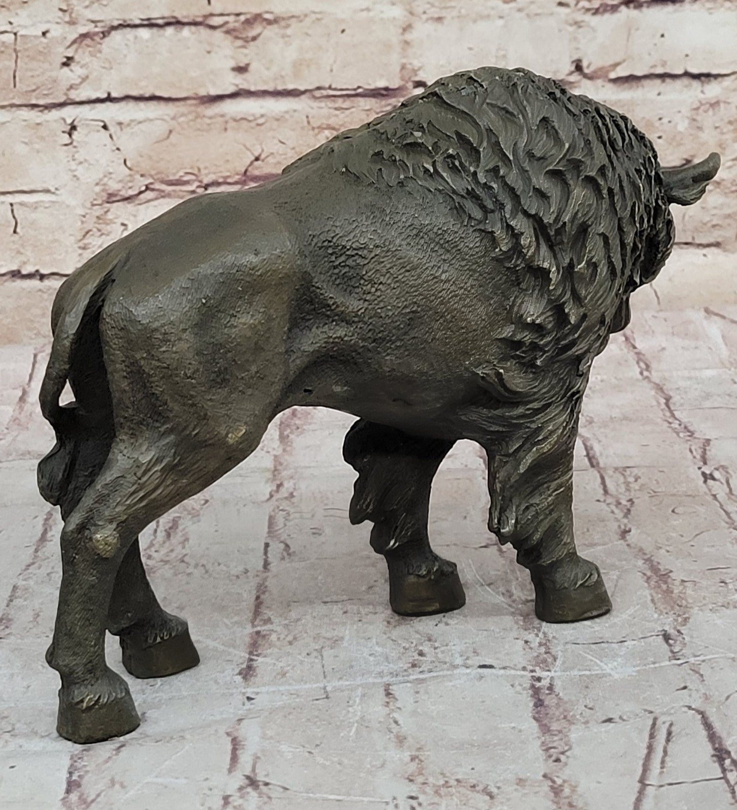 American Buffalo Bison Western Decor Bronze Statue Sculpture Artwork Gift Deal