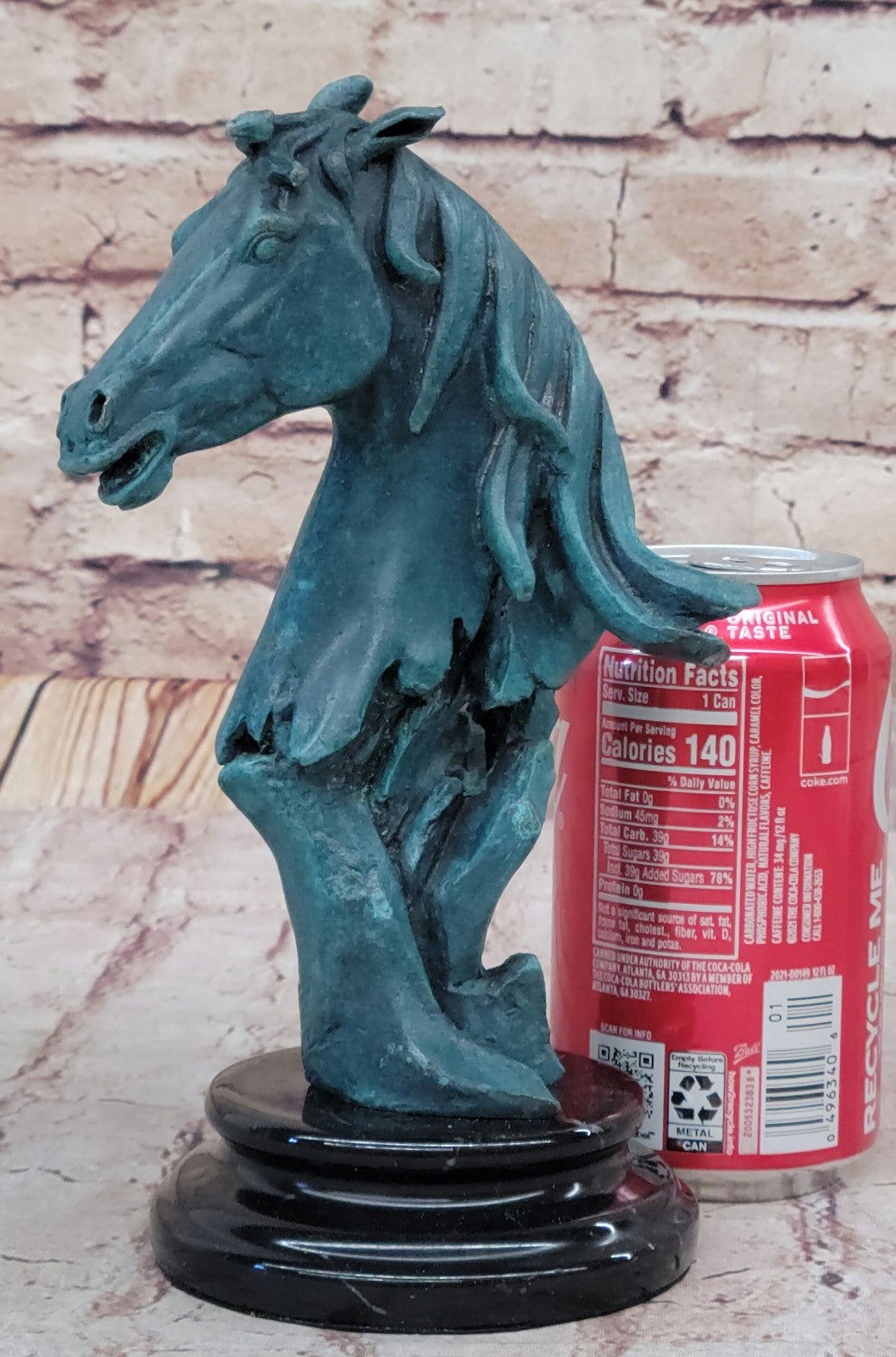 Horse Lovers Real Bronze Horses Head Bust Sculpture Statue Equestrian Decor Sale