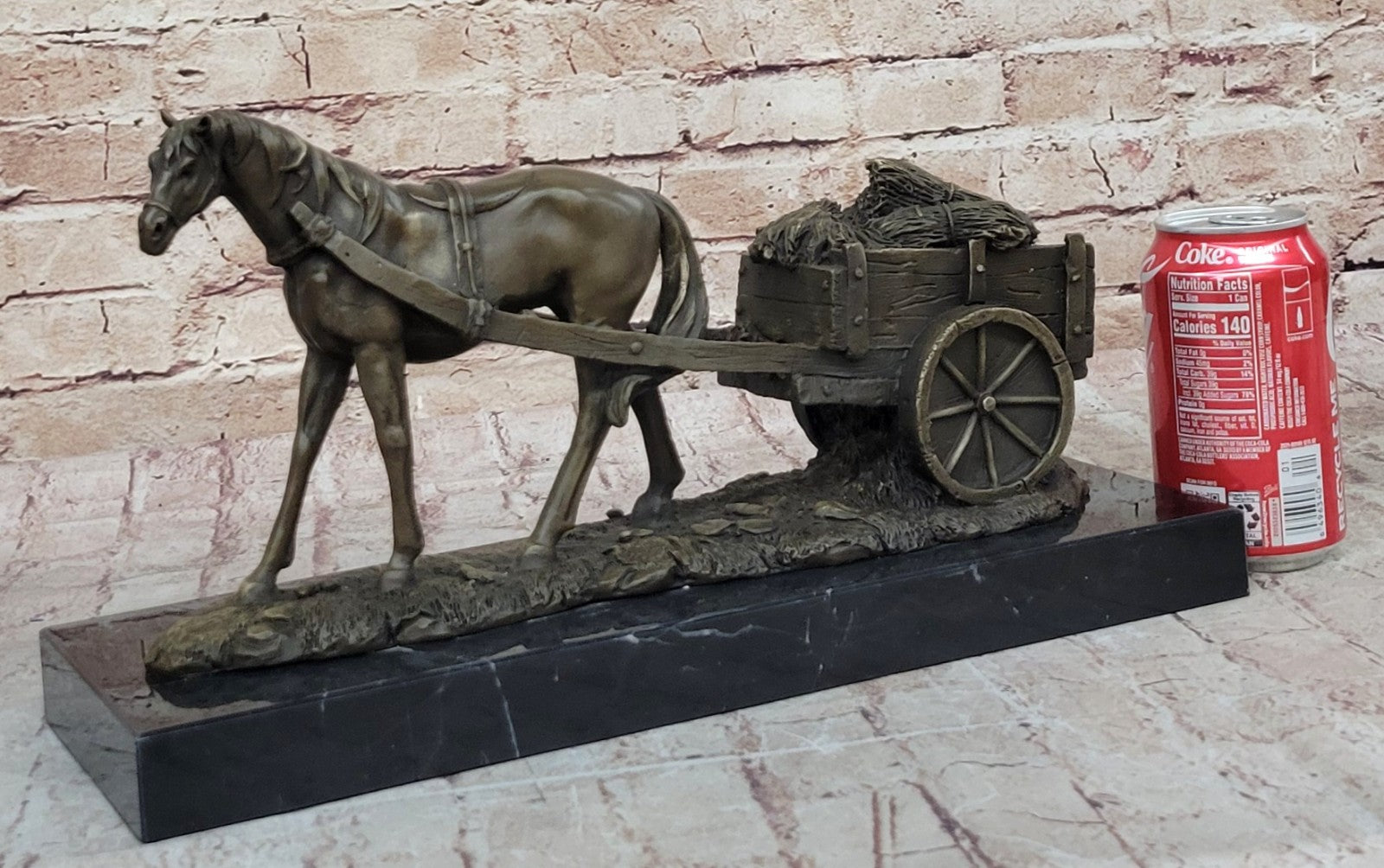 Handcrafted Bronze Horse & Carriage Sculpture – Original Signed Milo Artwork | SALE