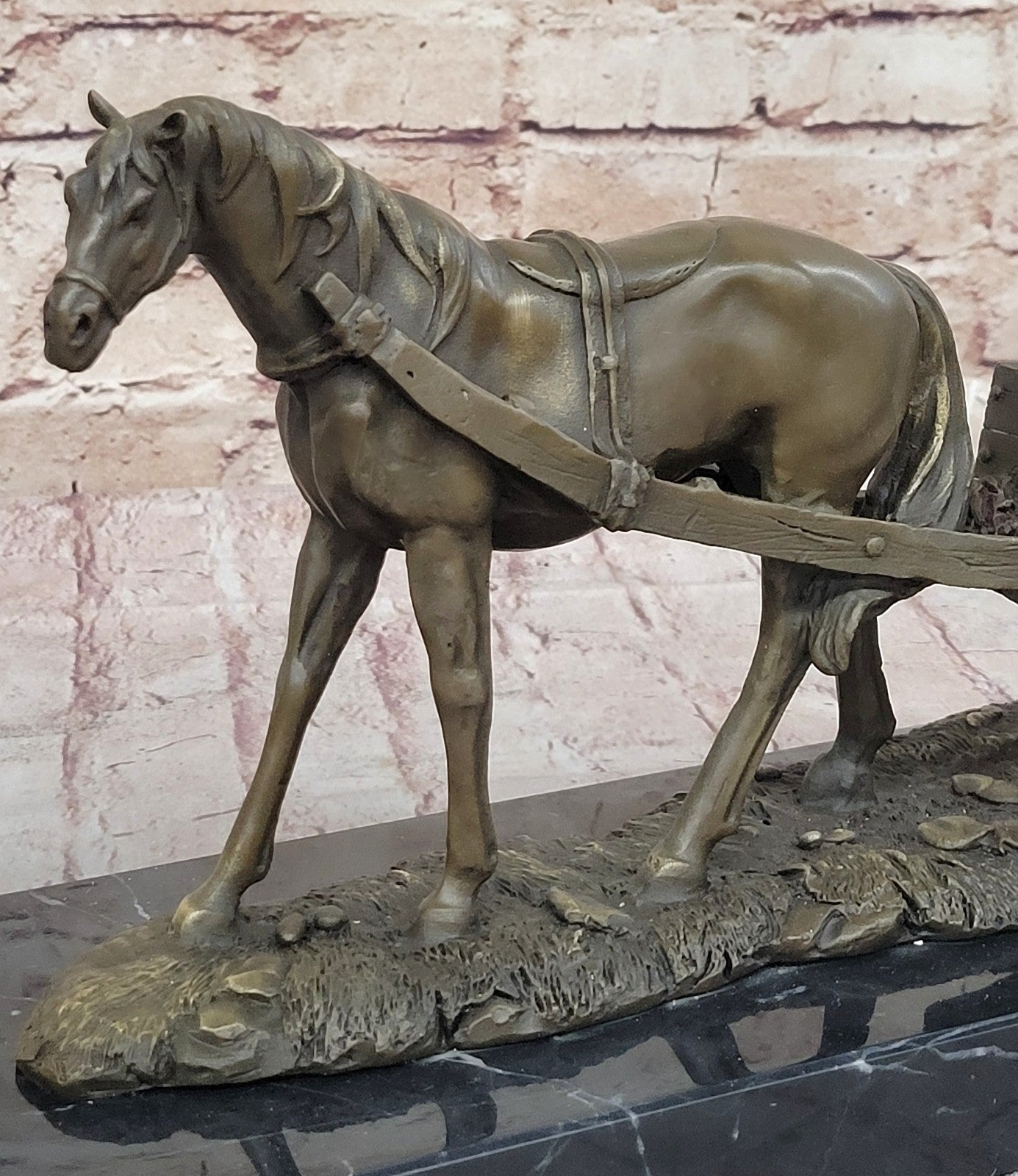 Handcrafted Bronze Horse & Carriage Sculpture – Original Signed Milo Artwork | SALE