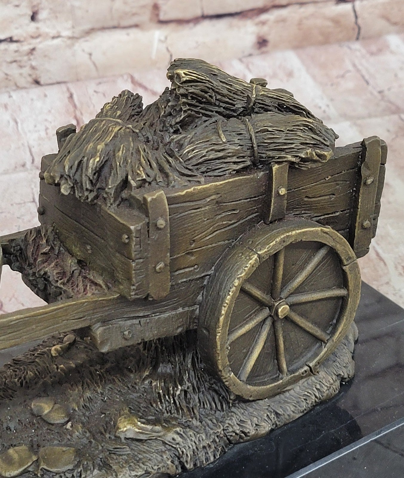 Handcrafted Bronze Horse & Carriage Sculpture – Original Signed Milo Artwork | SALE