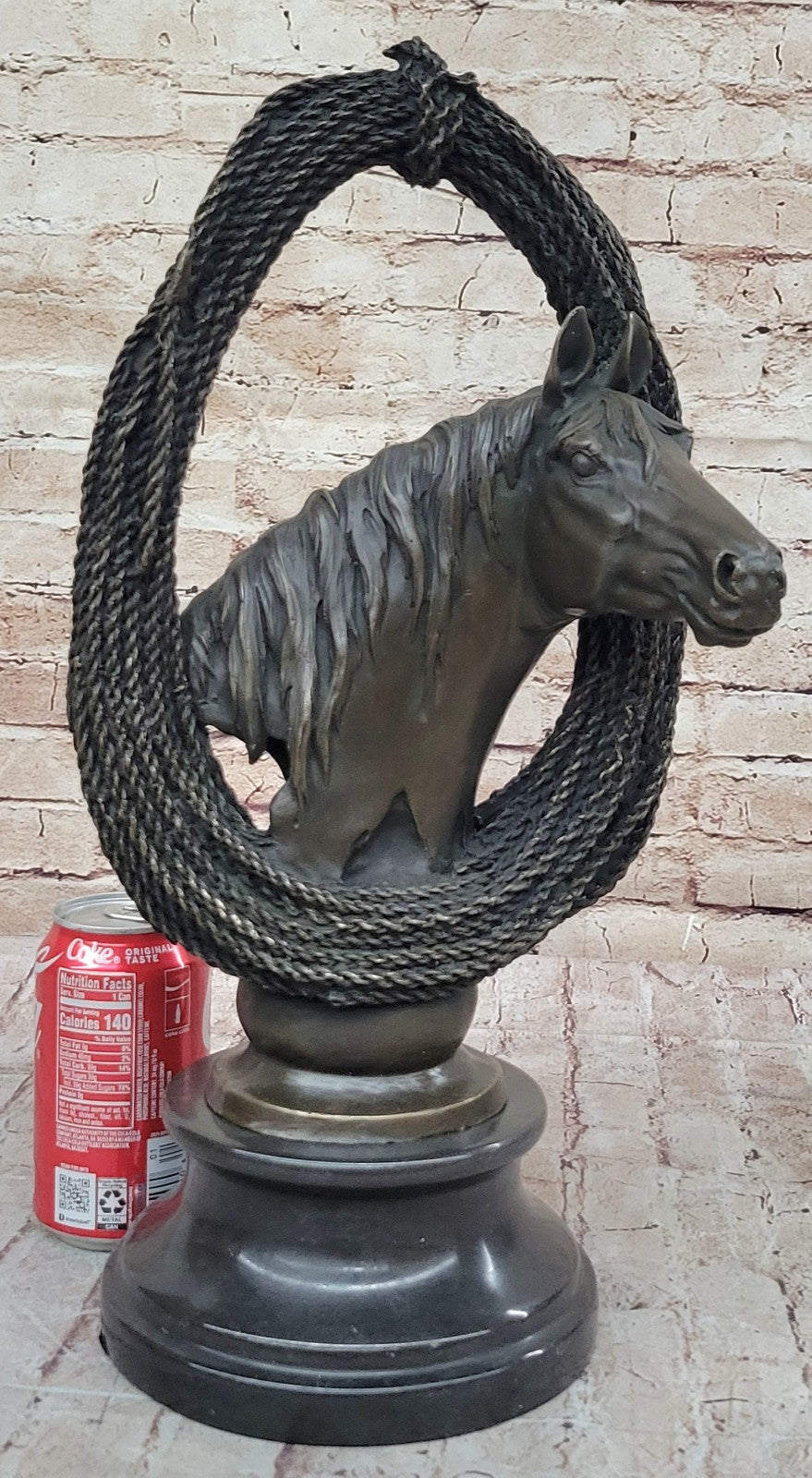 Original Milo Gorgeous Bust Horse Head Bronze Sculpture Art Décor Figurine