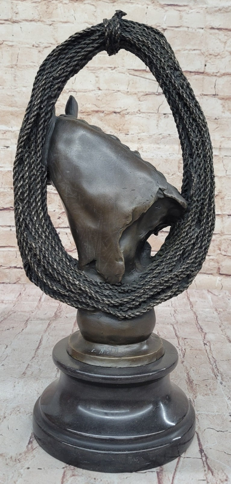 Original Milo Gorgeous Bust Horse Head Bronze Sculpture Art Décor Figurine