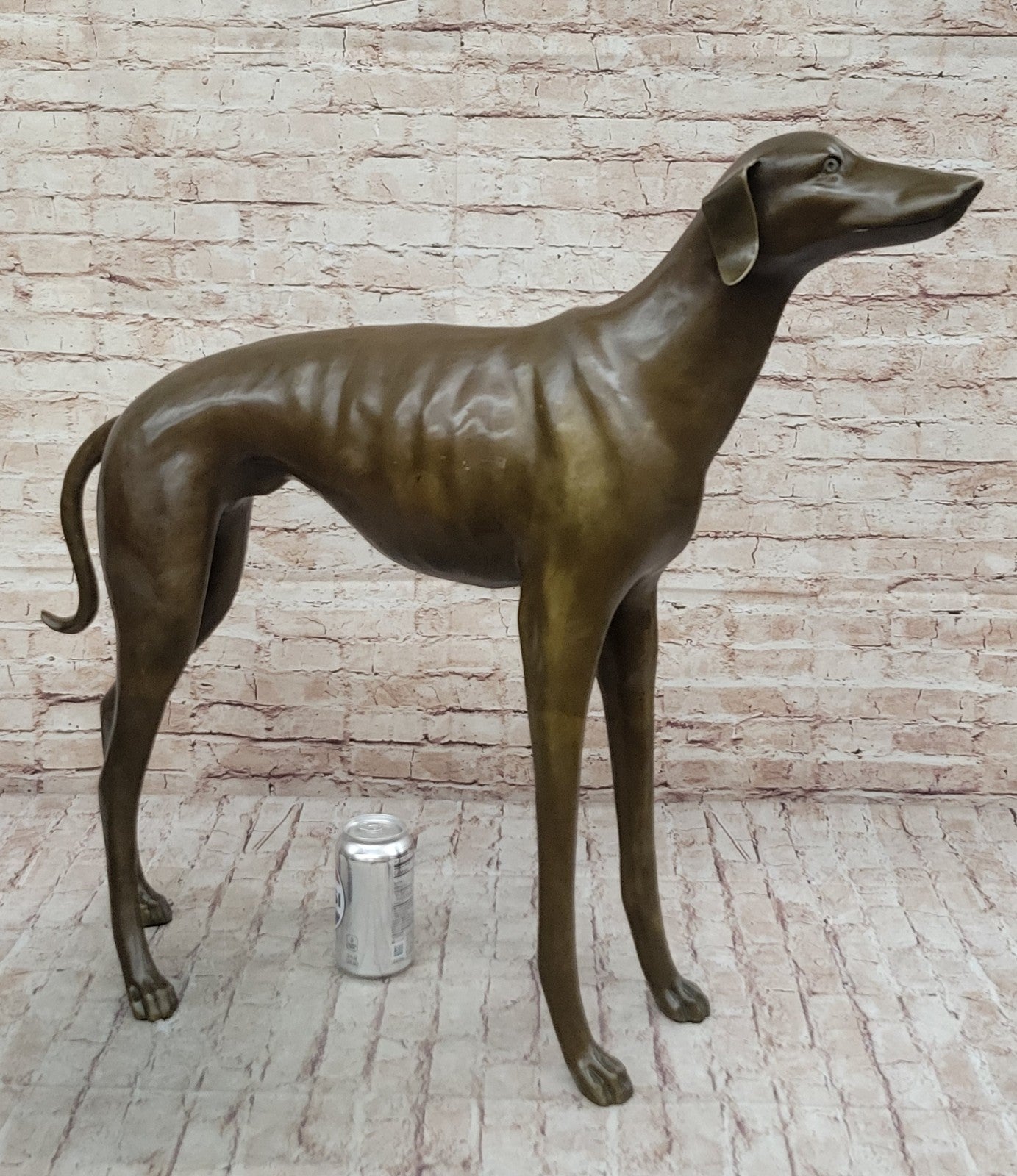 Indoor/ Outdoor Extra Large Whippet Greyhound Museum Quality Artwork Bronze