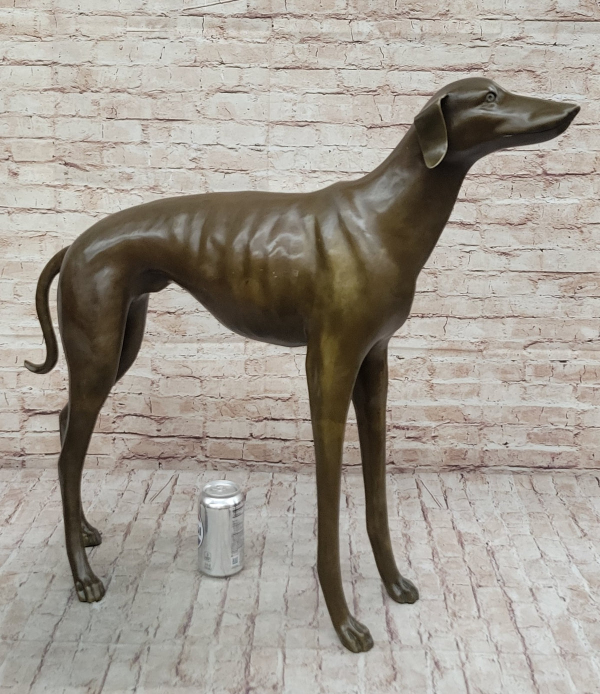 Indoor/ Outdoor Extra Large Whippet Greyhound Museum Quality Artwork Bronze