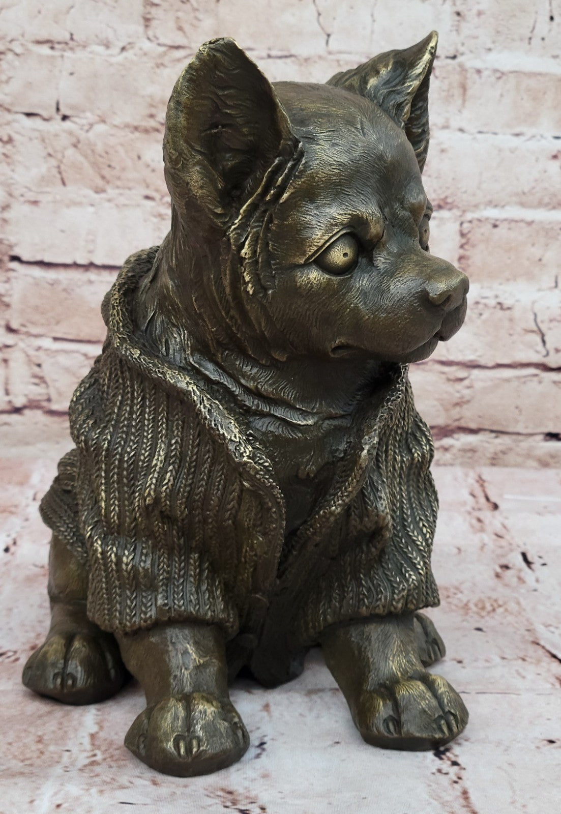 Art Deco Vienna Bronze by Milo Chihuahua Dog Animal Pet Sculpture Home Deco Sale