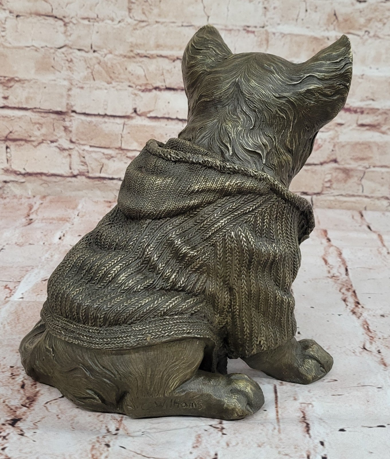 Art Deco Vienna Bronze by Milo Chihuahua Dog Animal Pet Sculpture Home Deco Sale