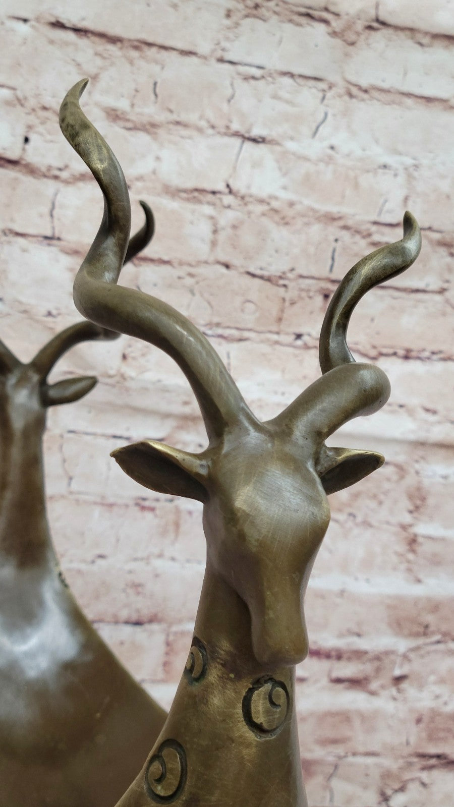 Home Office Vase Planter Rams Bronze Figurine Anniversary Gift Deal Art Deco LRG