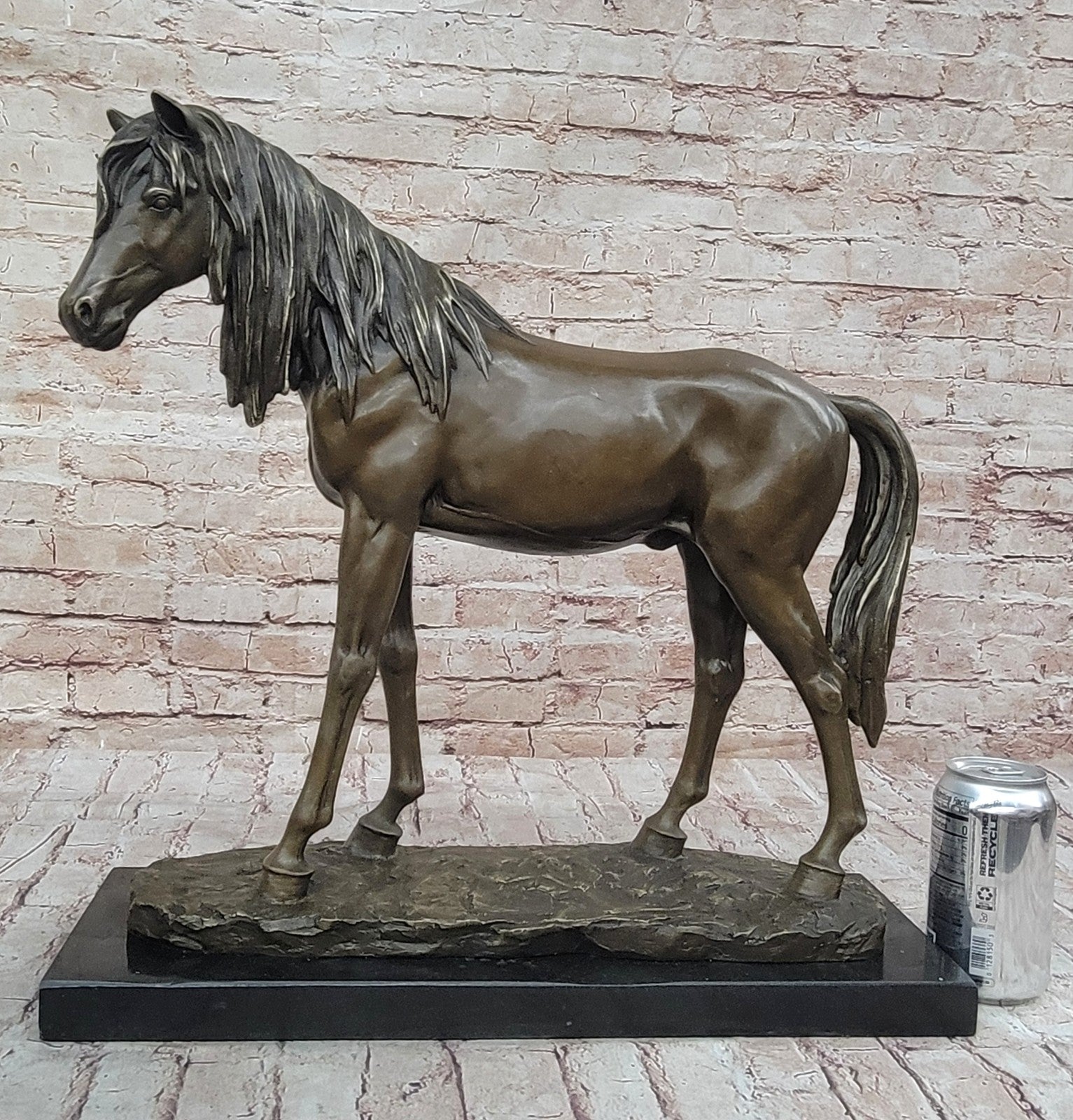 Collectible Hot Cast Handcrafted Horse Stallion Bronze Sculpture Extra Large Art
