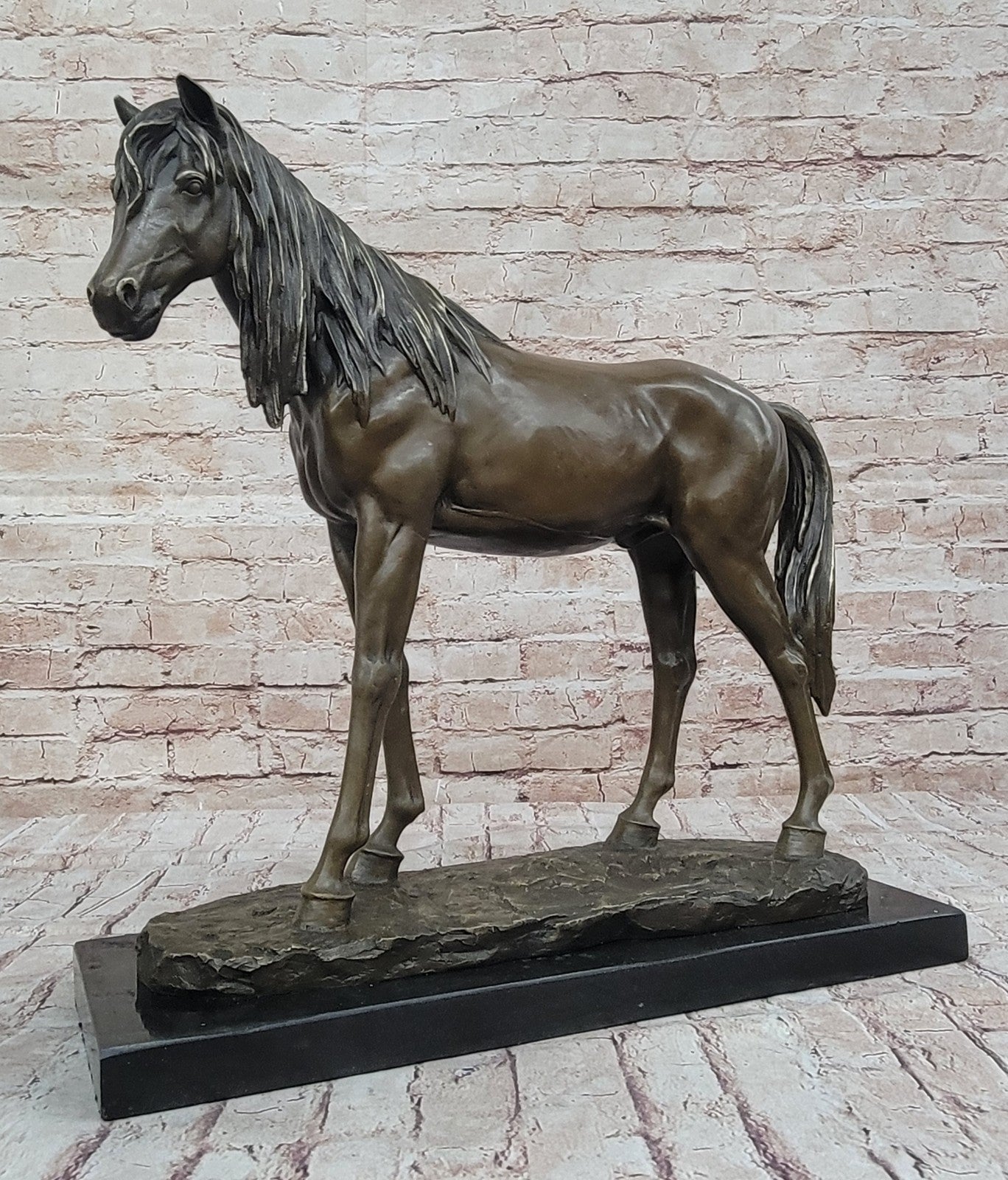 Collectible Hot Cast Handcrafted Horse Stallion Bronze Sculpture Extra Large Art