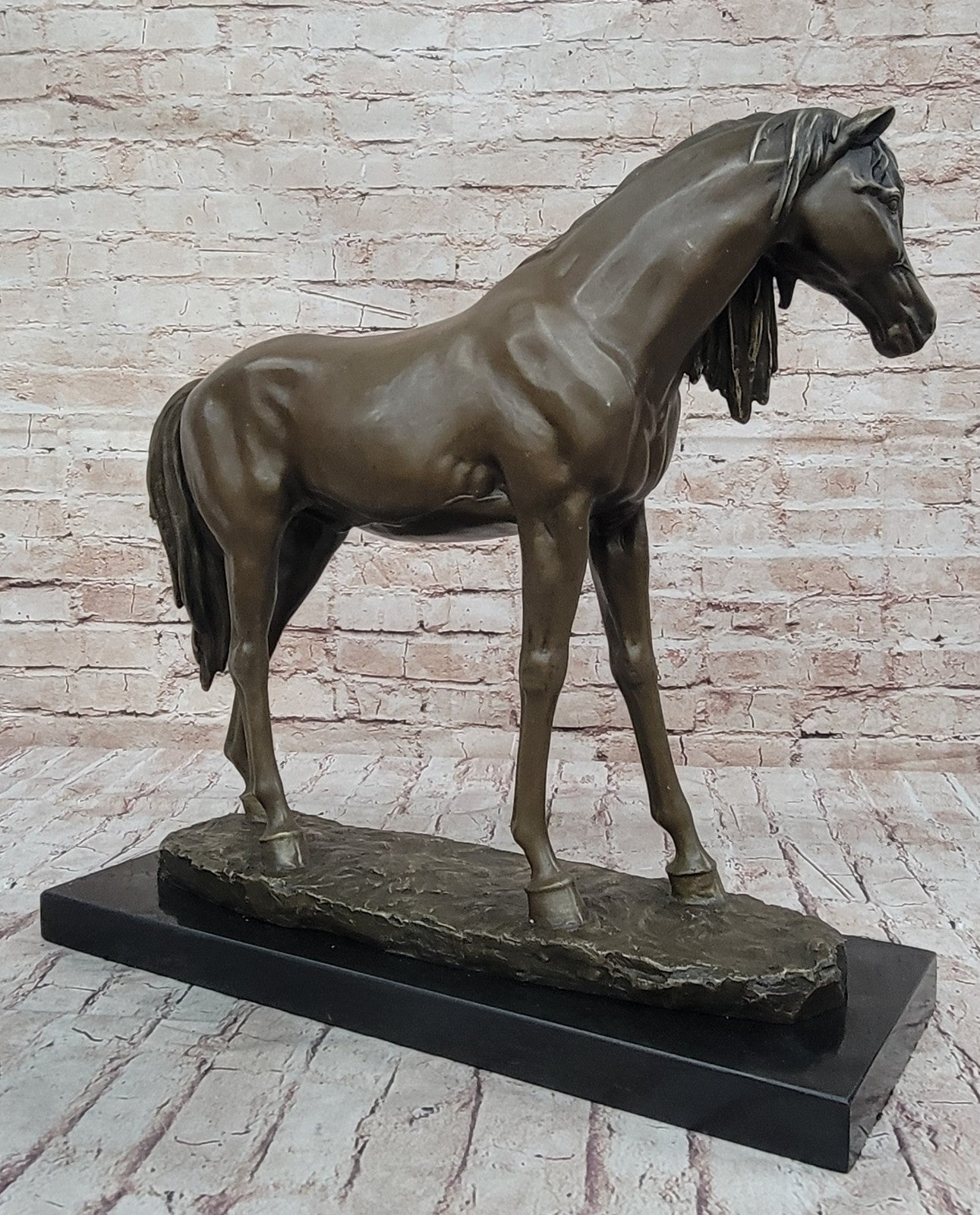 Collectible Hot Cast Handcrafted Horse Stallion Bronze Sculpture Extra Large Art