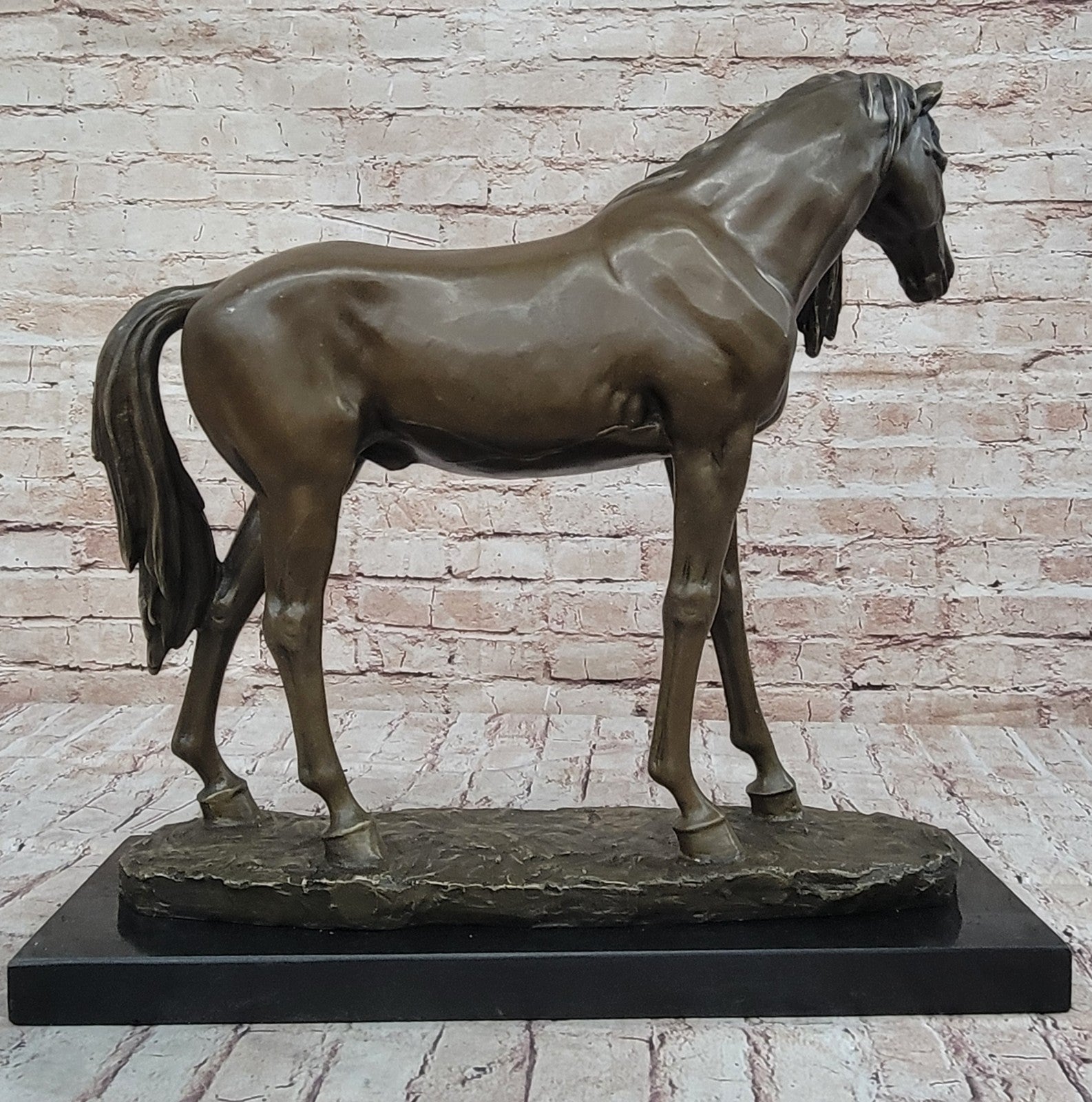 Collectible Hot Cast Handcrafted Horse Stallion Bronze Sculpture Extra Large Art