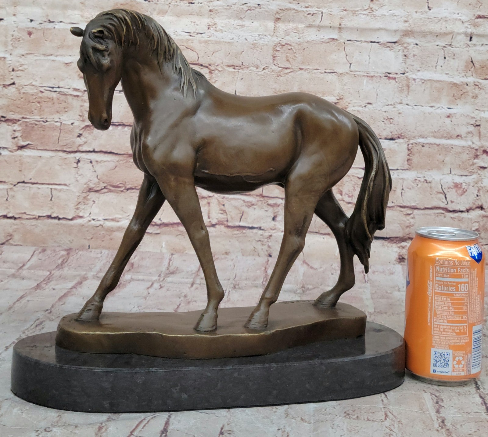 Abstract Horse Bust Bronze Statue Sculpture Modern Art Original Equestrian Deco