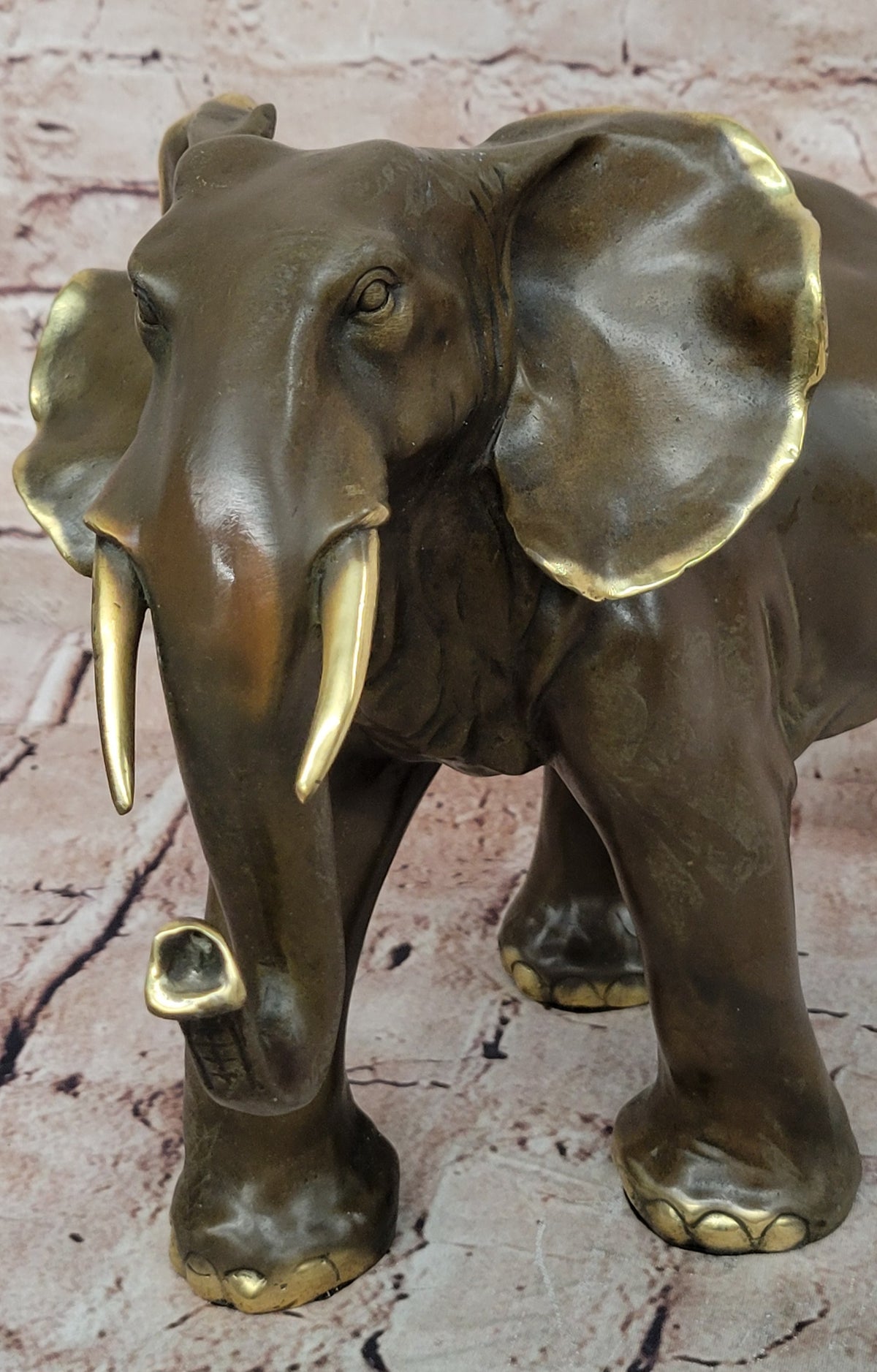 Art Deco Wildlife Elephant by Barye Bronze Hot Cast Art