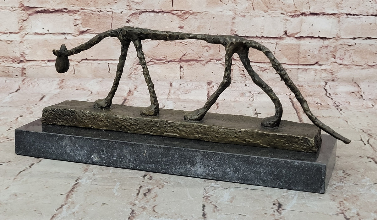 Bronze Sculpture Surrealism Gia Rodin Dali Abstract Cat Figurine Figure Sale