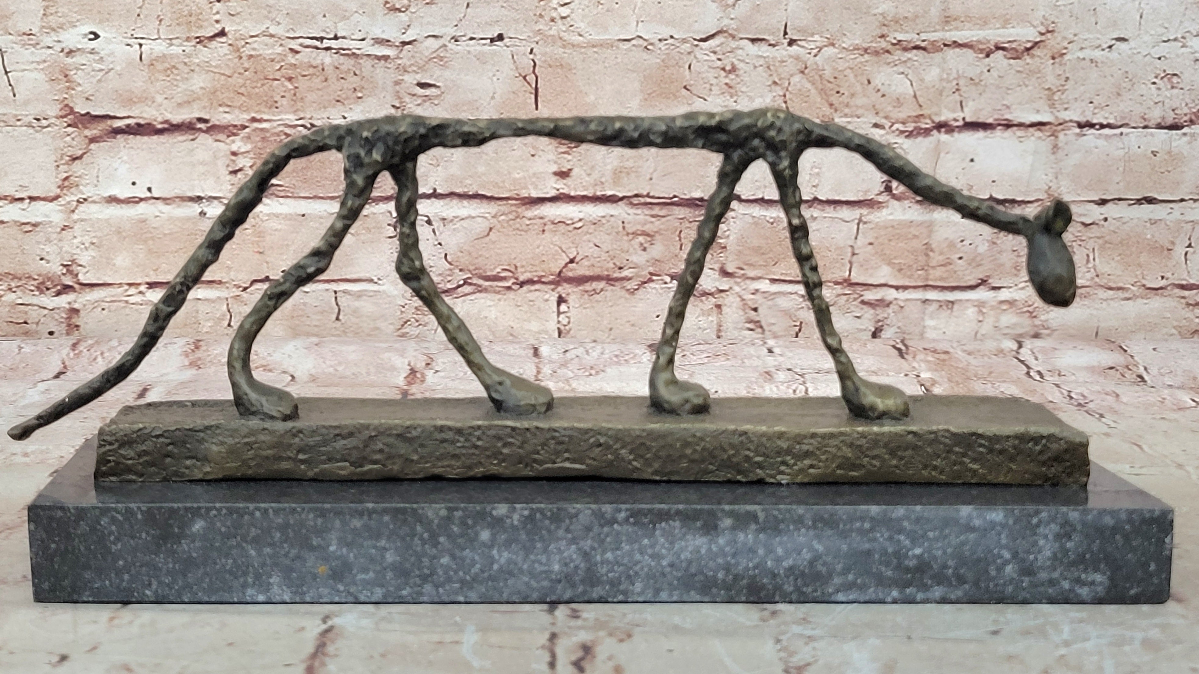 Bronze Sculpture Surrealism Gia Rodin Dali Abstract Cat Figurine Figure Sale