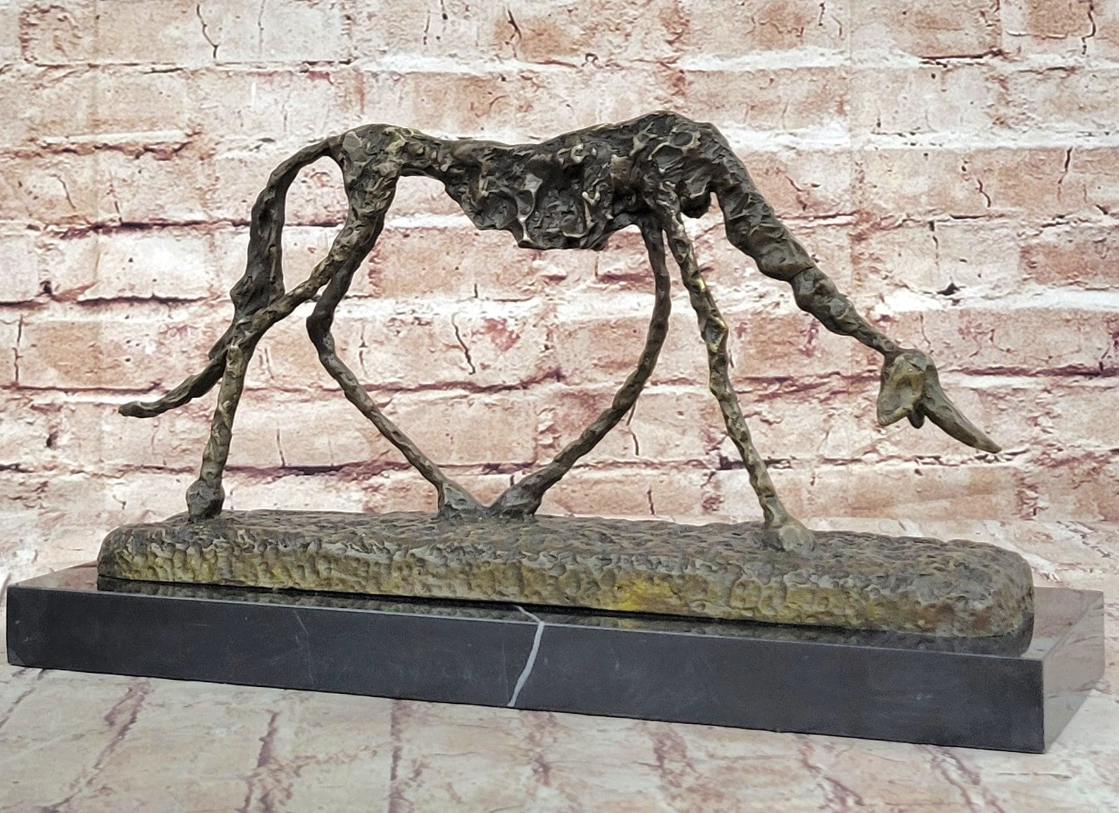 Fine arts, Mid Century Abstract, sculpture, "Cane", ("dog"), European Made Statue