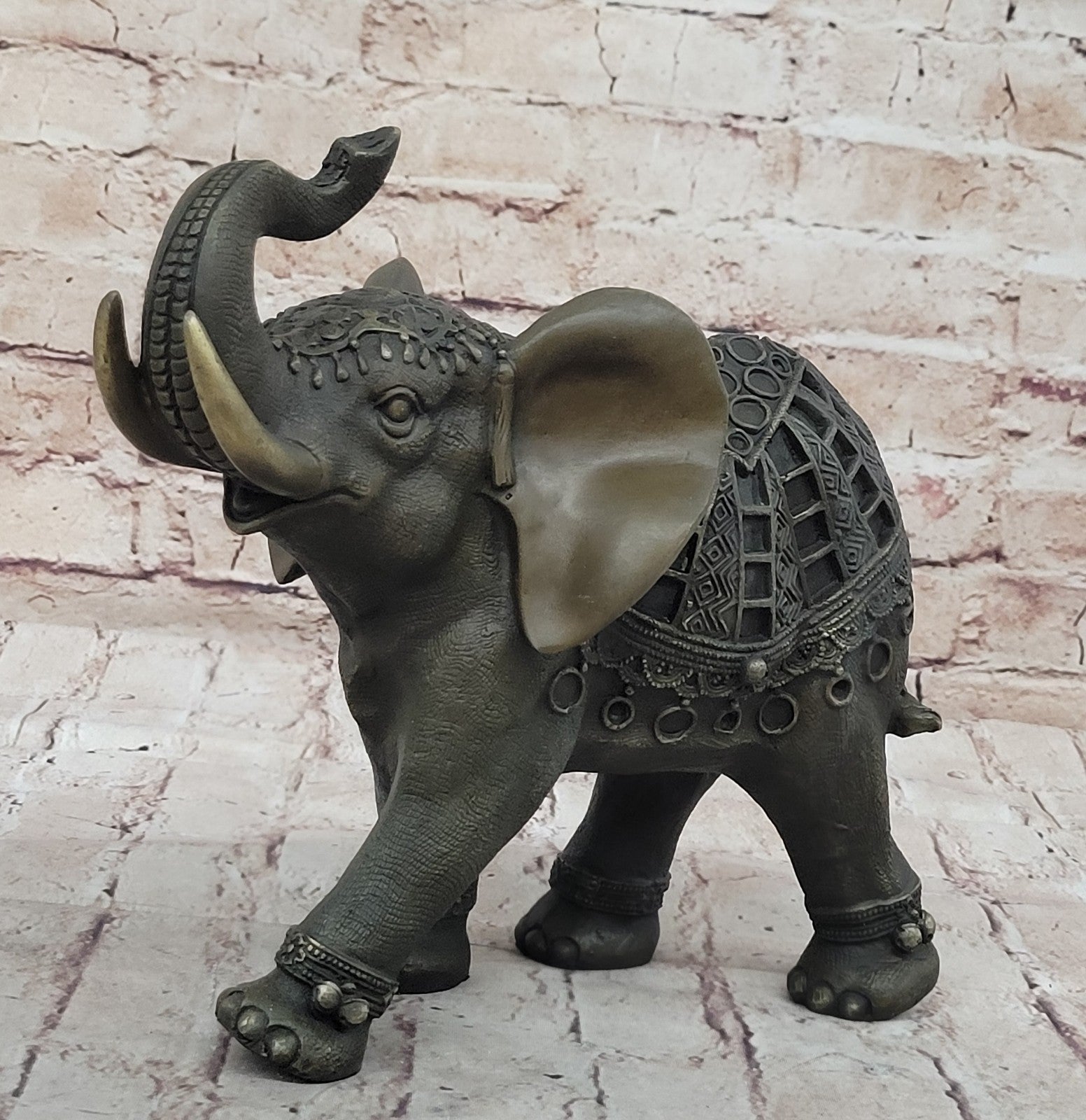 Art Deco Wildlife elephant by Milo Bronze Hot Cast Sculpture Statue Figurine Art