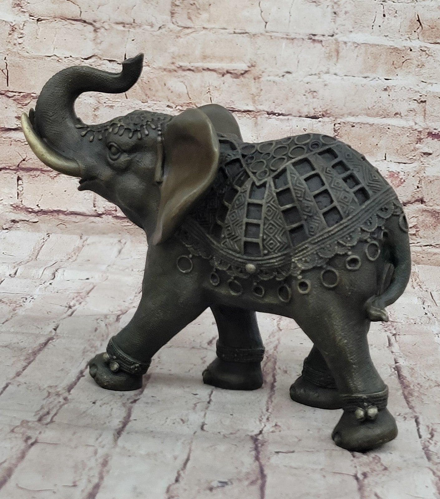 Art Deco Wildlife elephant by Milo Bronze Hot Cast Sculpture Statue Figurine Art