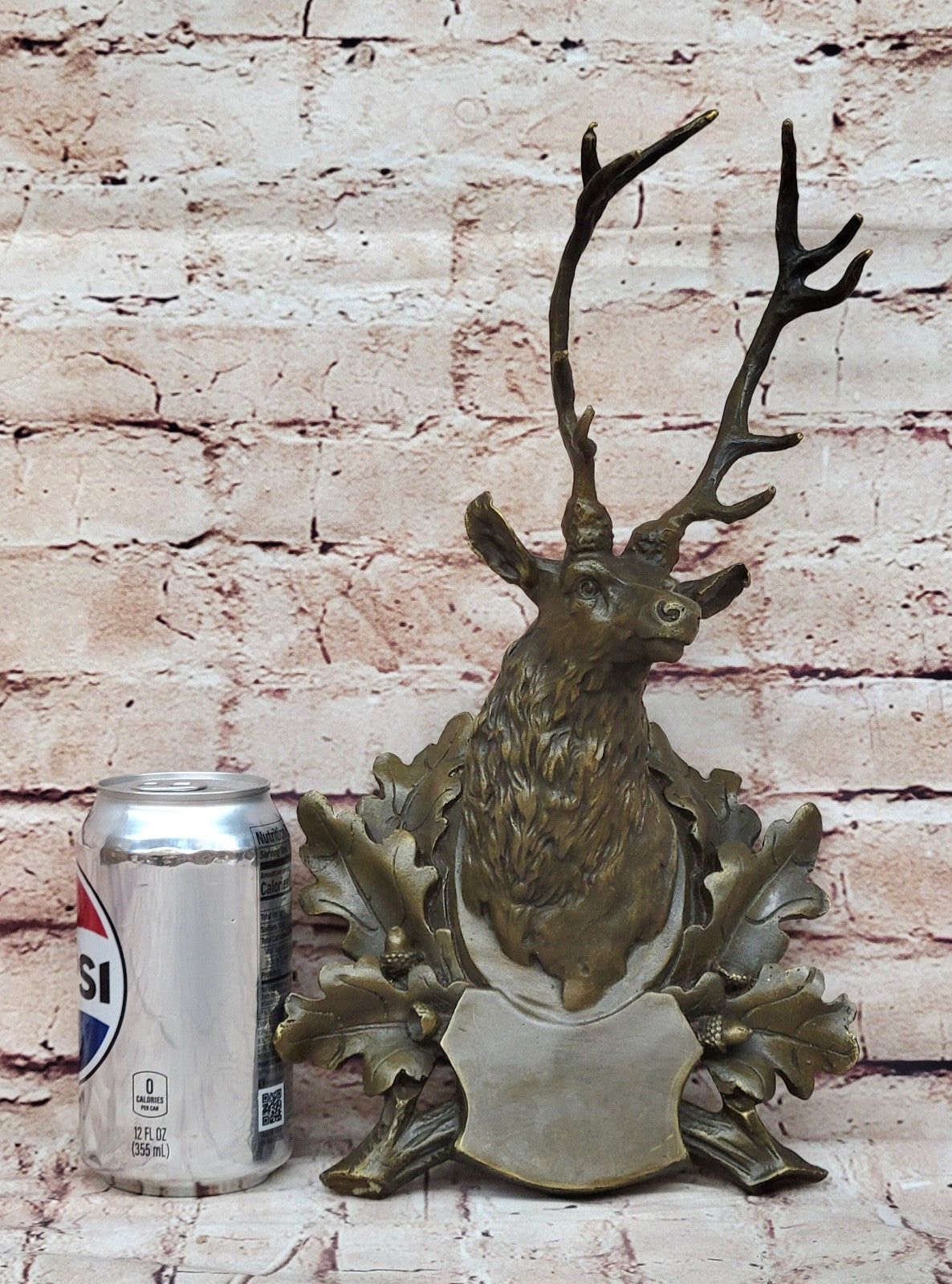 Fine Art Bronze Deer Buck Wall Hanging Sculpture for Nature-inspired Decor