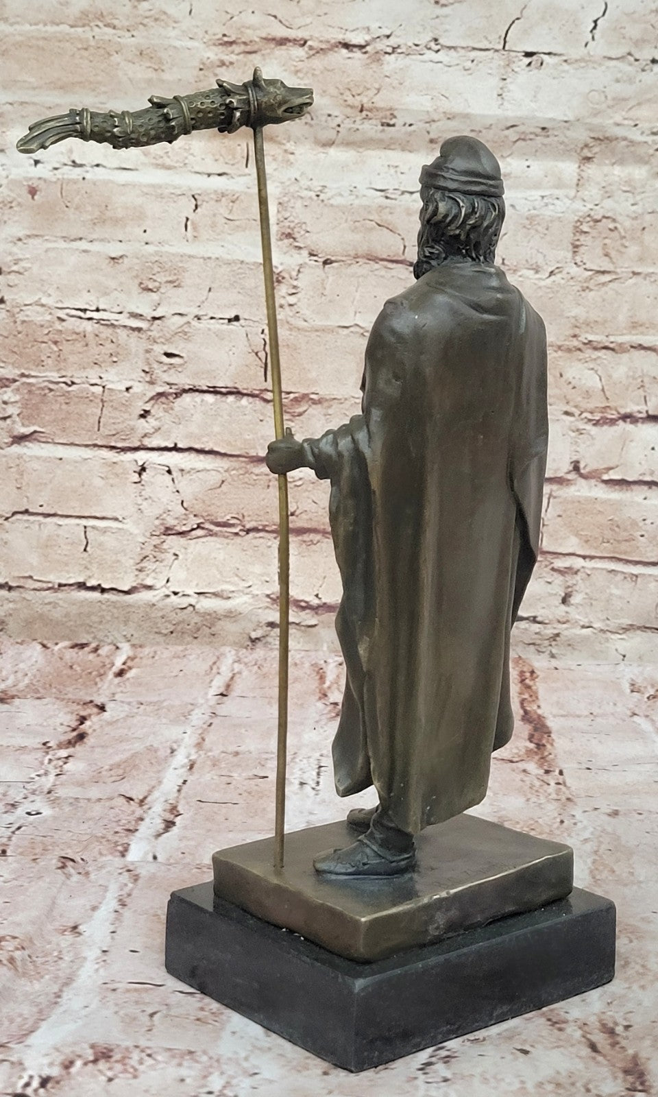 European Made Greek God Saturn Home Office Collectible Bronze Statue Decorative