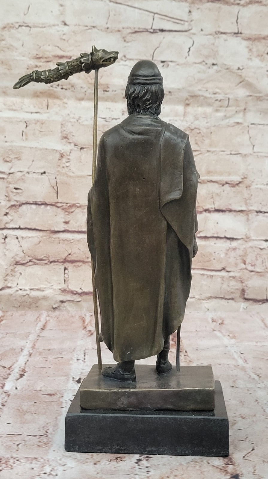 European Made Greek God Saturn Home Office Collectible Bronze Statue Decorative