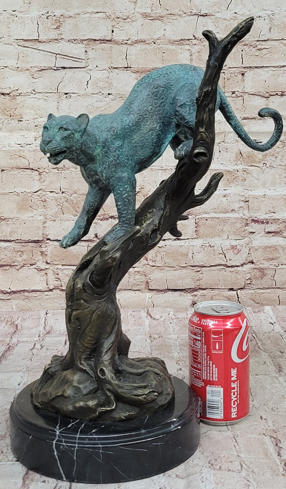 Williams` Detailed Bronze Mountain Lion Sculpture: Signed Original Fine Artwork Statue