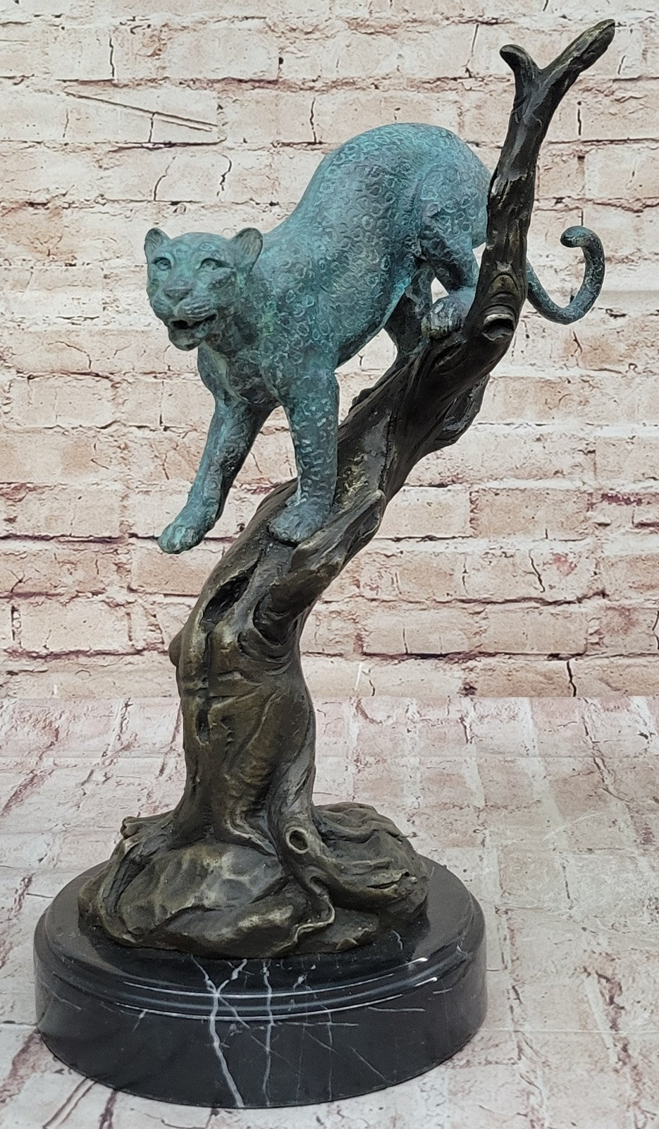 Williams` Detailed Bronze Mountain Lion Sculpture: Signed Original Fine Artwork Statue