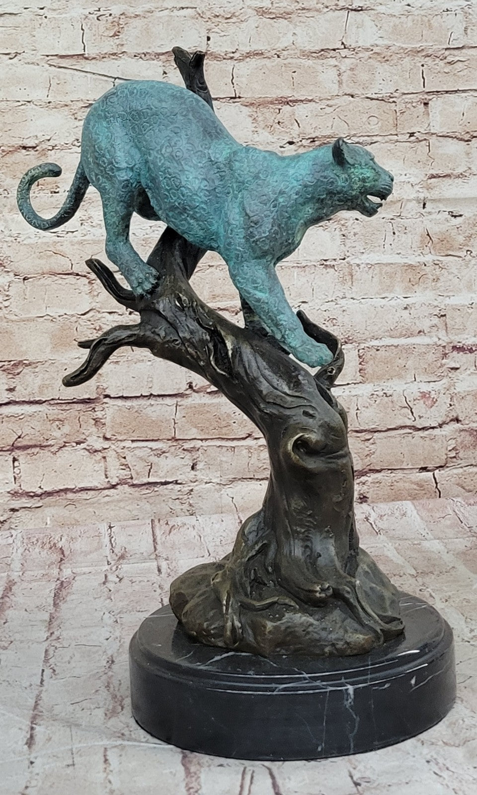 Williams` Detailed Bronze Mountain Lion Sculpture: Signed Original Fine Artwork Statue