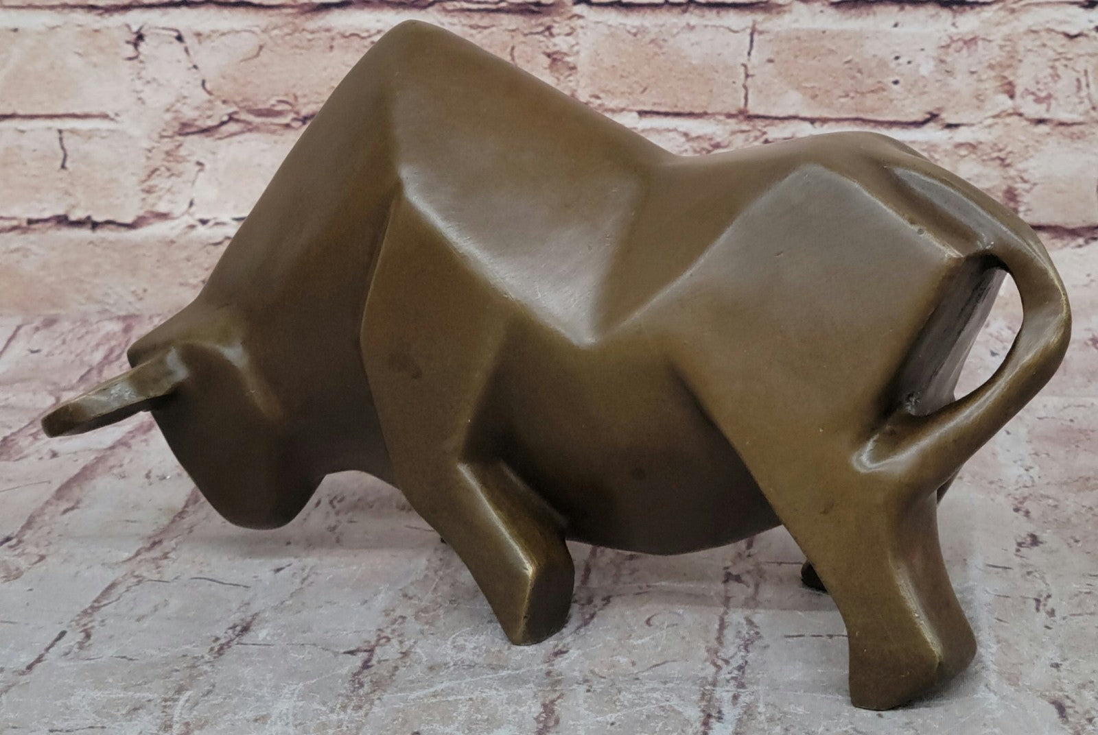 Hot Cast Detailed Surrealist Botero Bull Hand Made by Lost Wax Method Bronze Statue