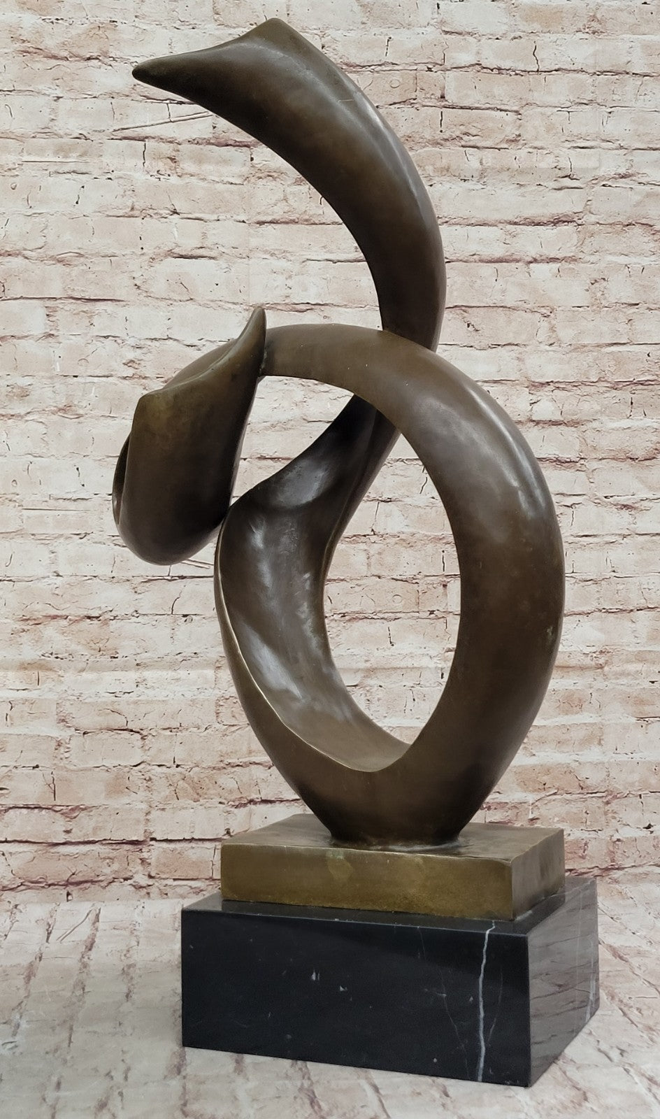 FINEST ALDO VITALEH BRONZE METAL SCULPTURE ABSTRACT MODERNISM GEOMETRIC ITALY