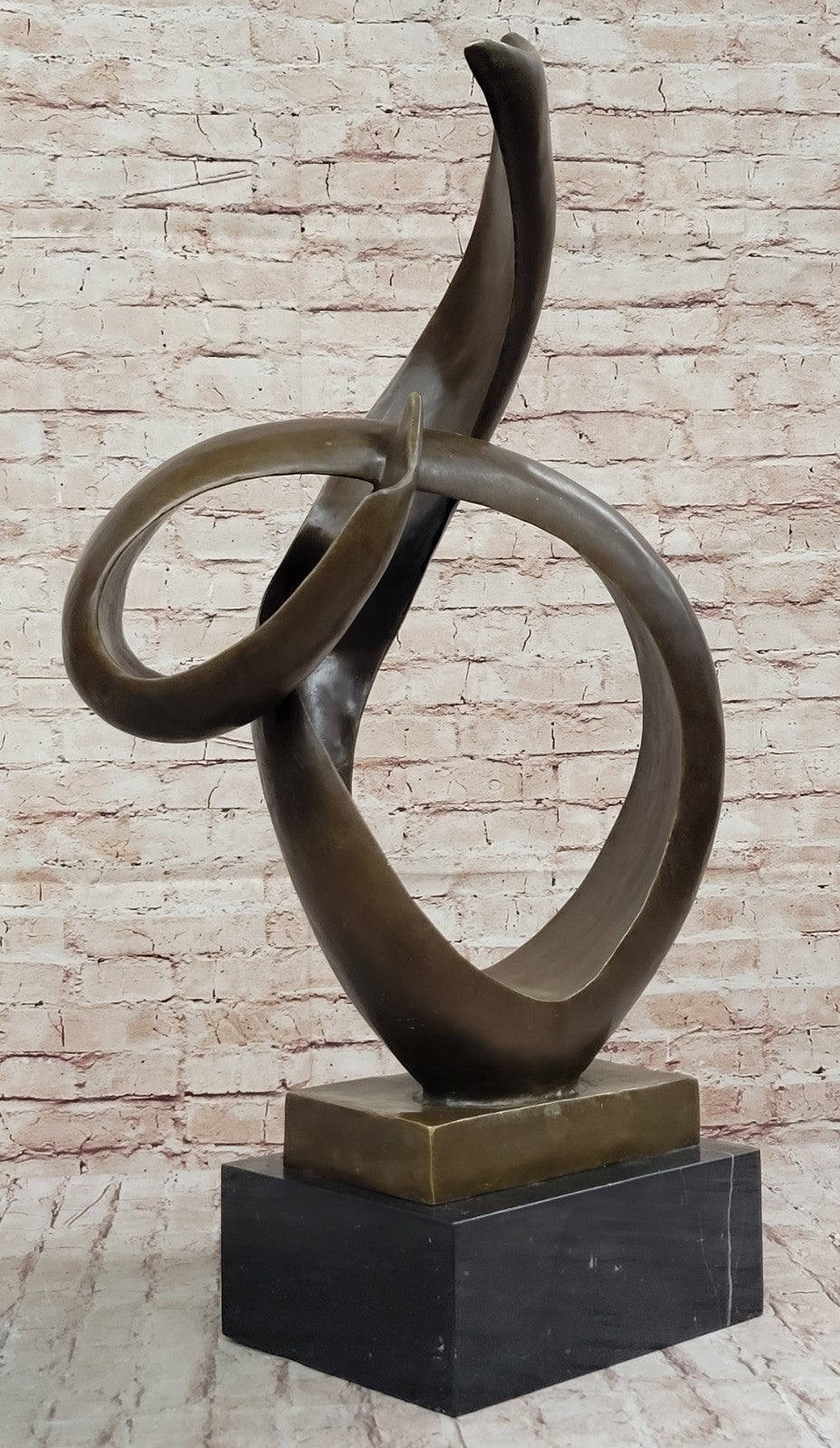 FINEST ALDO VITALEH BRONZE METAL SCULPTURE ABSTRACT MODERNISM GEOMETRIC ITALY