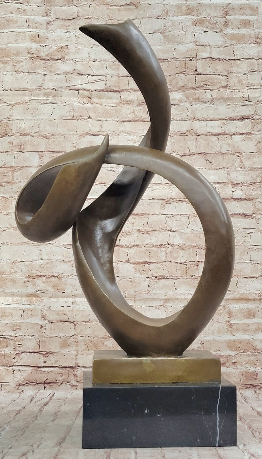 FINEST ALDO VITALEH BRONZE METAL SCULPTURE ABSTRACT MODERNISM GEOMETRIC ITALY