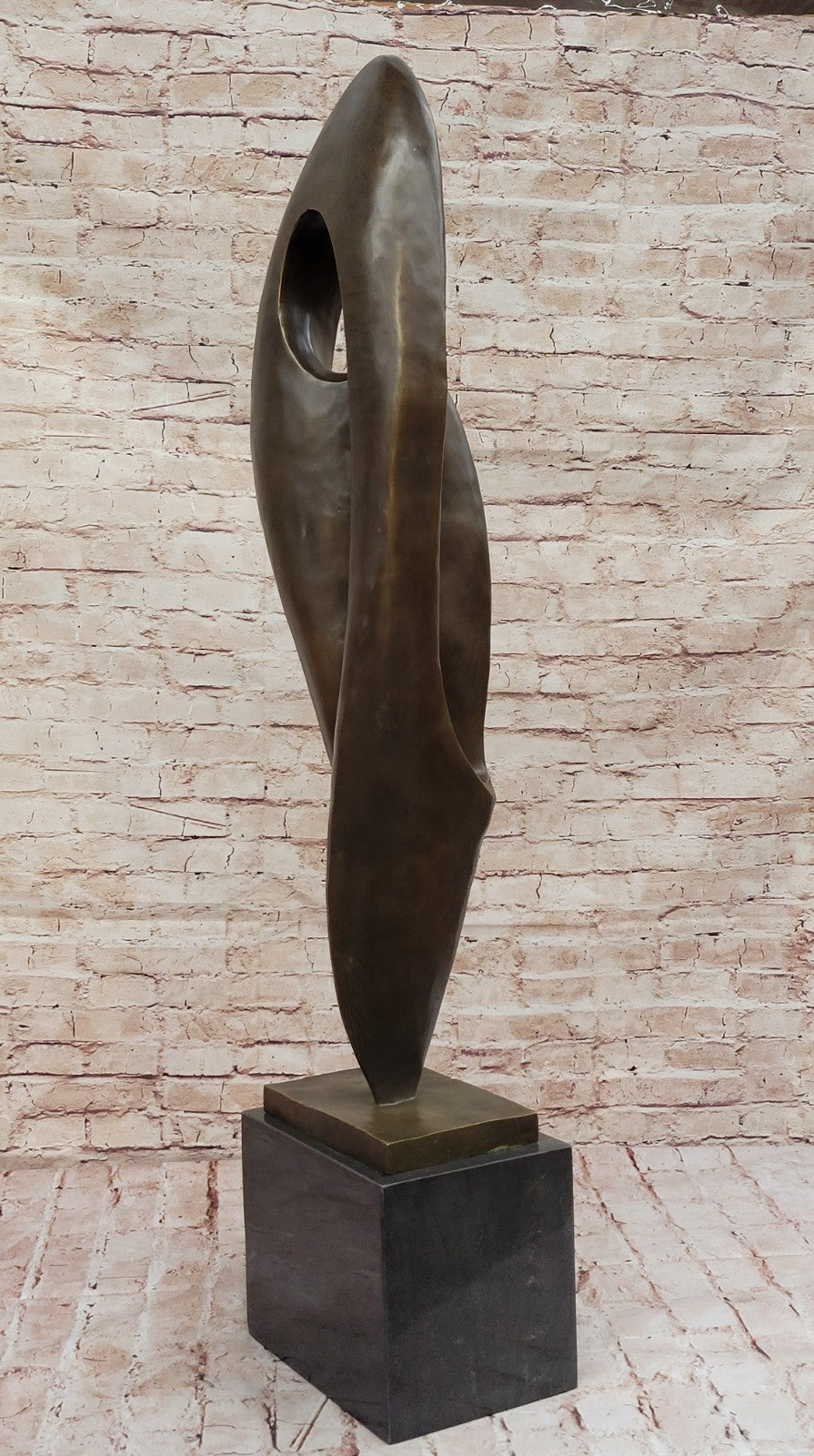 Limited Edition Bronze Sculpture Statue by Aldo Vitaleh Mid Century Abstract Decor