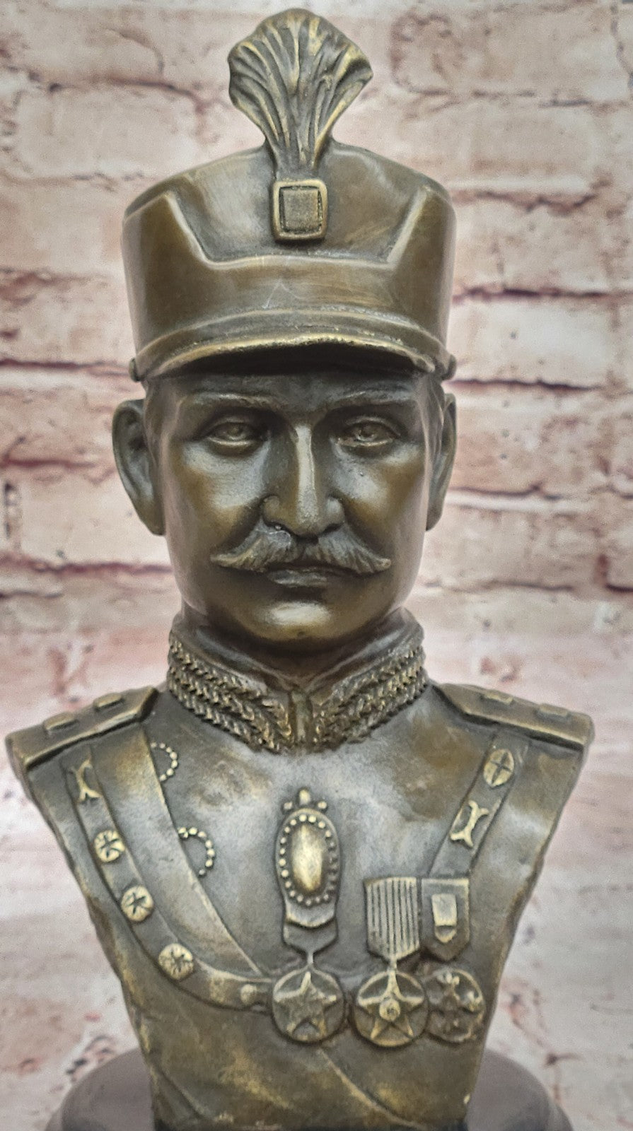 Bronze Sculpture Original Signed Artwork by Fisher Persia Iran Reza Shah Pahlavi