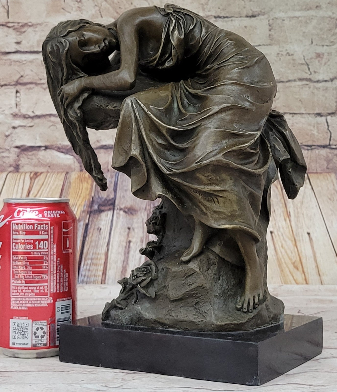 Deco Sexy Nude Girl Bronze Sculpture Statue Figure Extra Large Deal Lost Wax