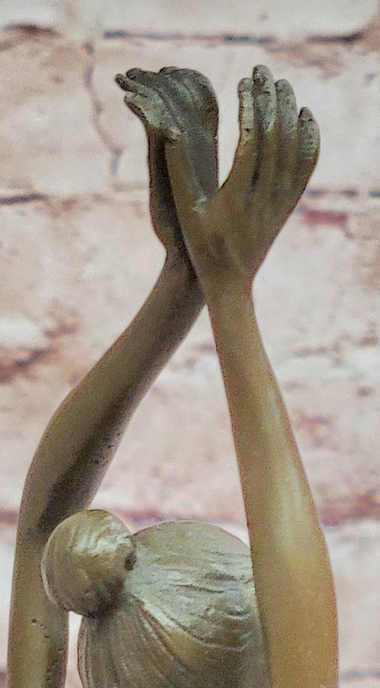 Prima Ballerina Bronze Sculpture Art Nouveau Deco Marble Base Figurine Statue