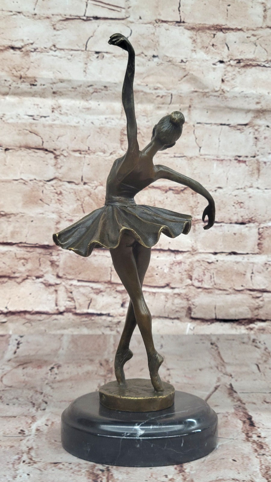 Handcrafted bronze sculpture SALE Marble Deco Nouveau Art Ballerina Prima