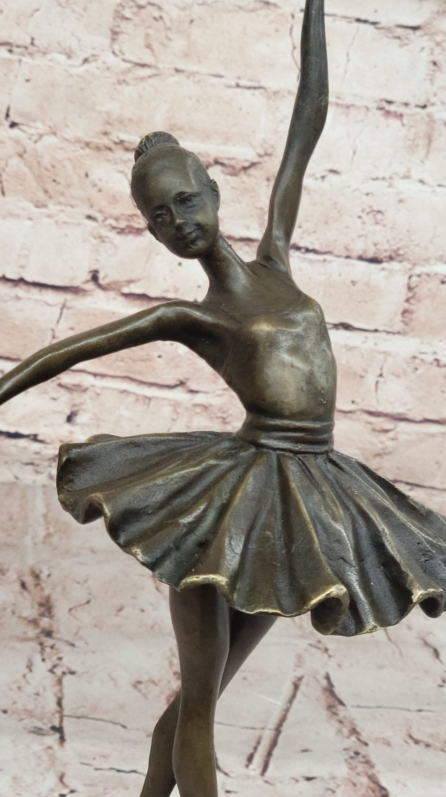 Handcrafted bronze sculpture SALE Marble Deco Nouveau Art Ballerina Prima