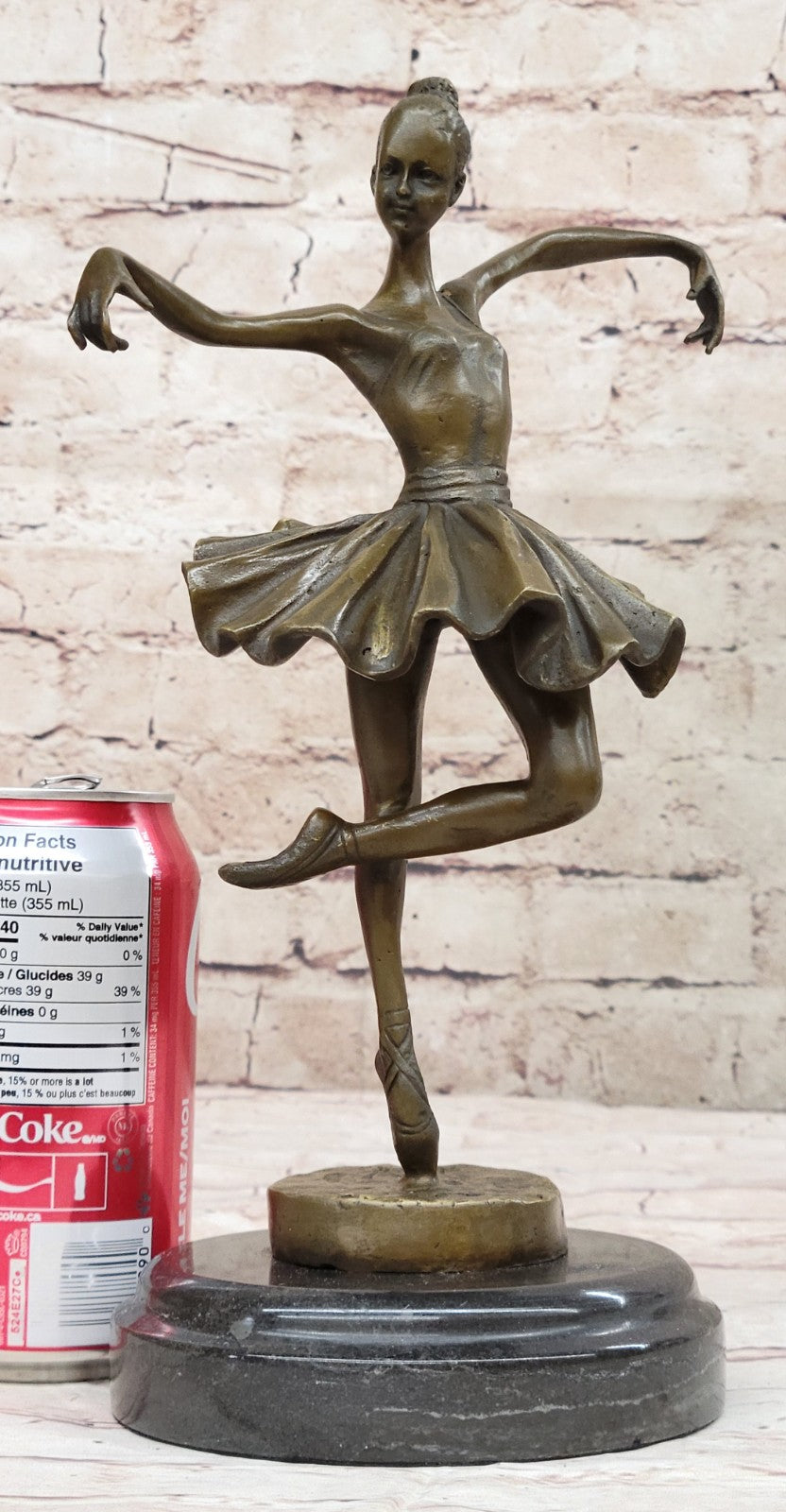 Bronze Statue Home Decor Original Milo Female Dancer Ballet Brown Ballerina GIFT