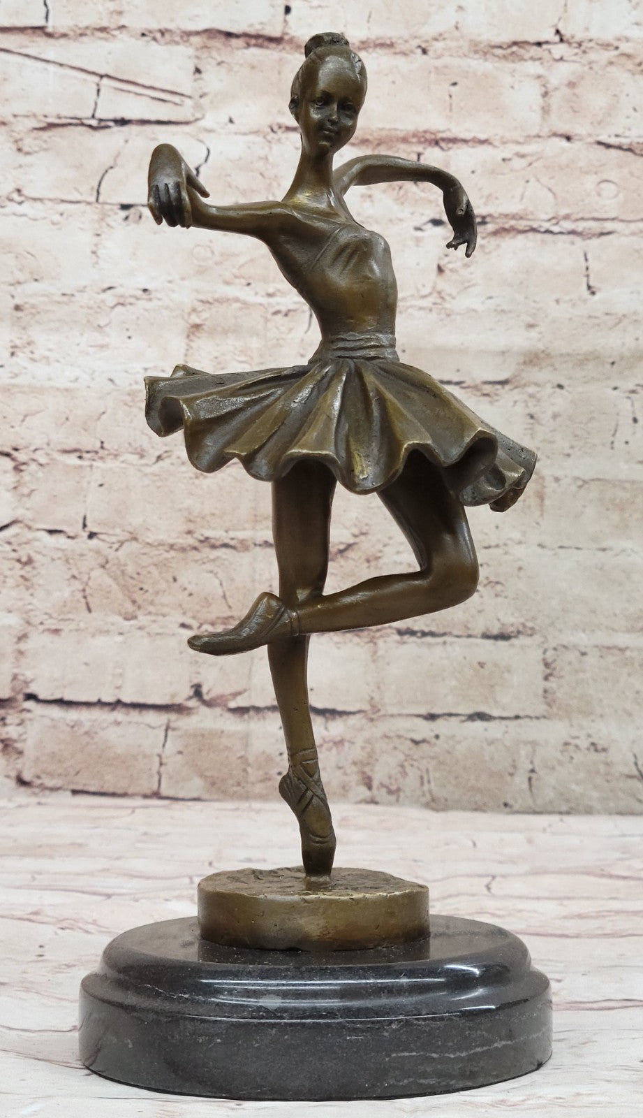 Bronze Statue Home Decor Original Milo Female Dancer Ballet Brown Ballerina GIFT