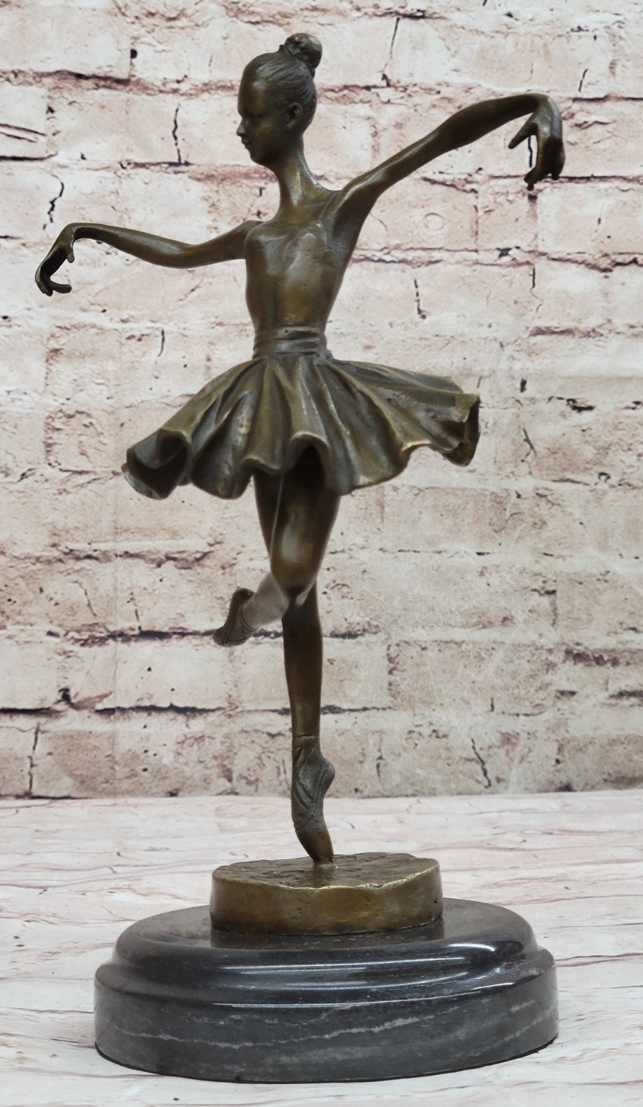 Bronze Statue Home Decor Original Milo Female Dancer Ballet Brown Ballerina GIFT